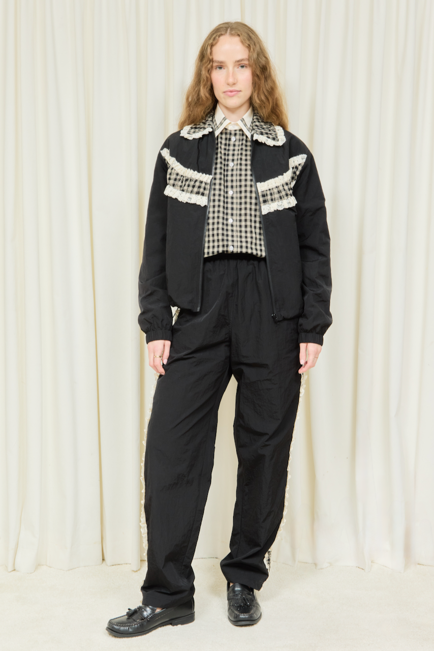 Wilbur Ruched Stripe Windbreaker Pant