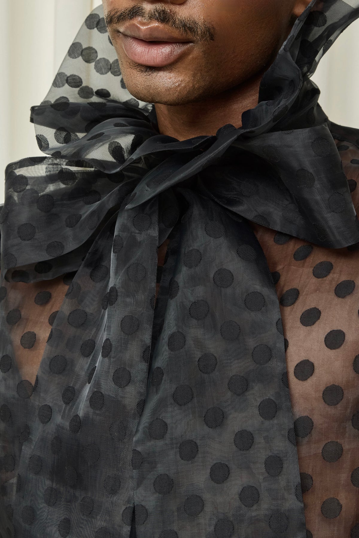 Simone Polkadot Pussybow Blouse