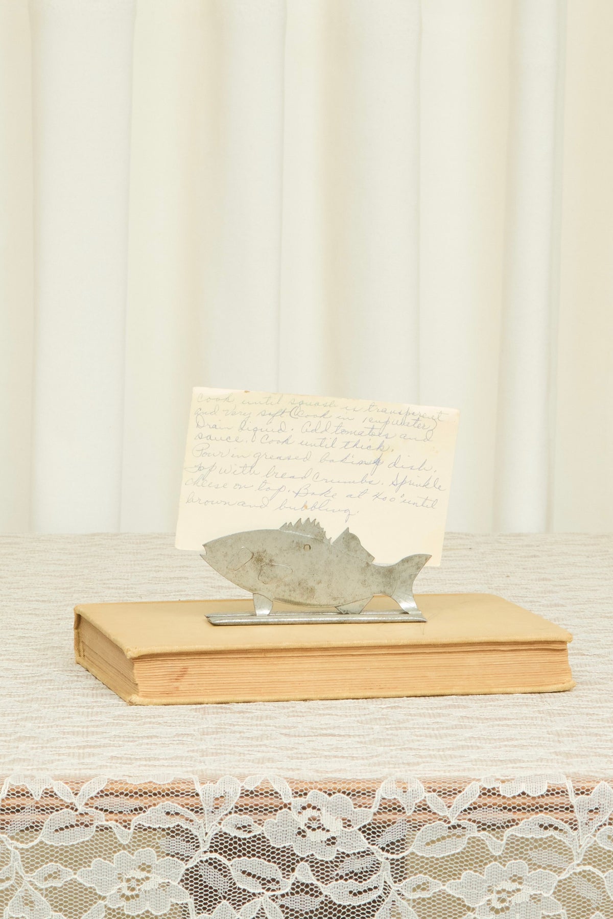 Vintage Silver Fish Clip