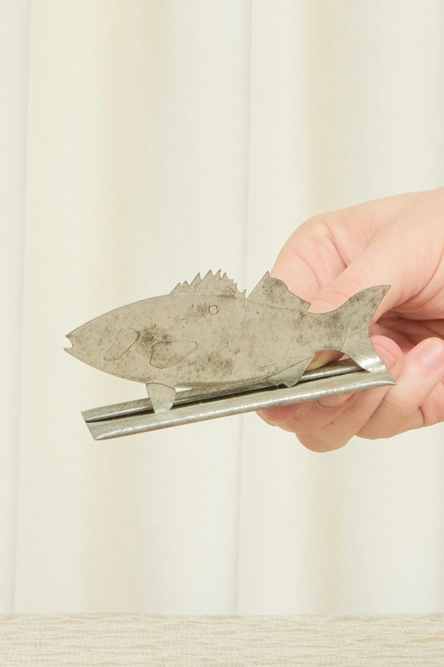 Vintage Silver Fish Clip