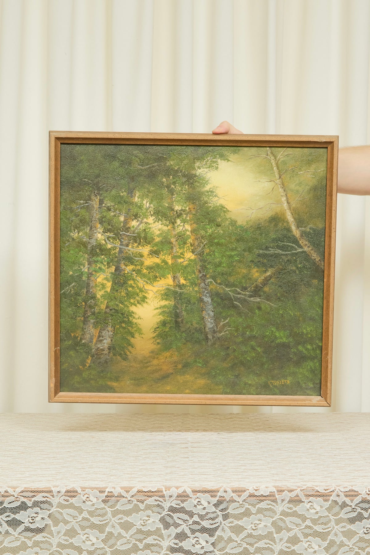 Vintage Forest Painting