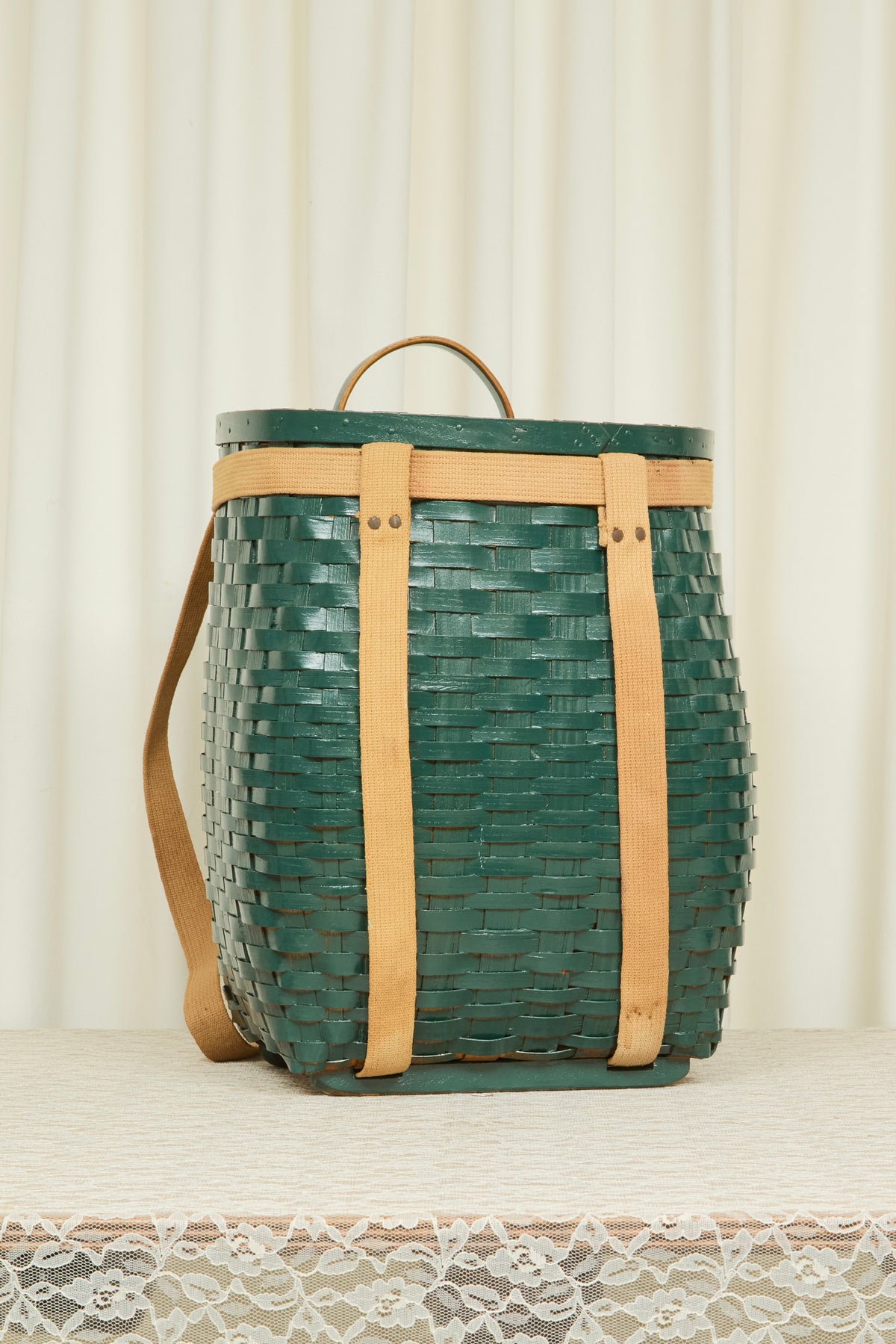 Vintage Painted Adironack Basket