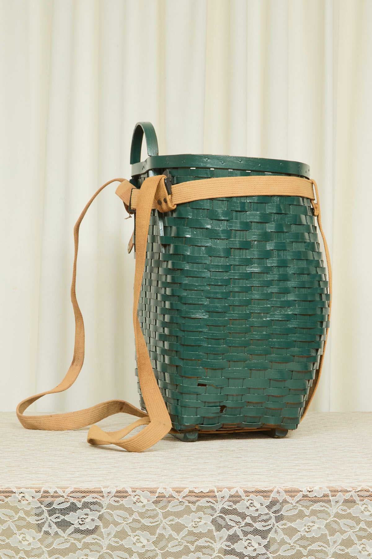 Vintage Painted Adironack Basket