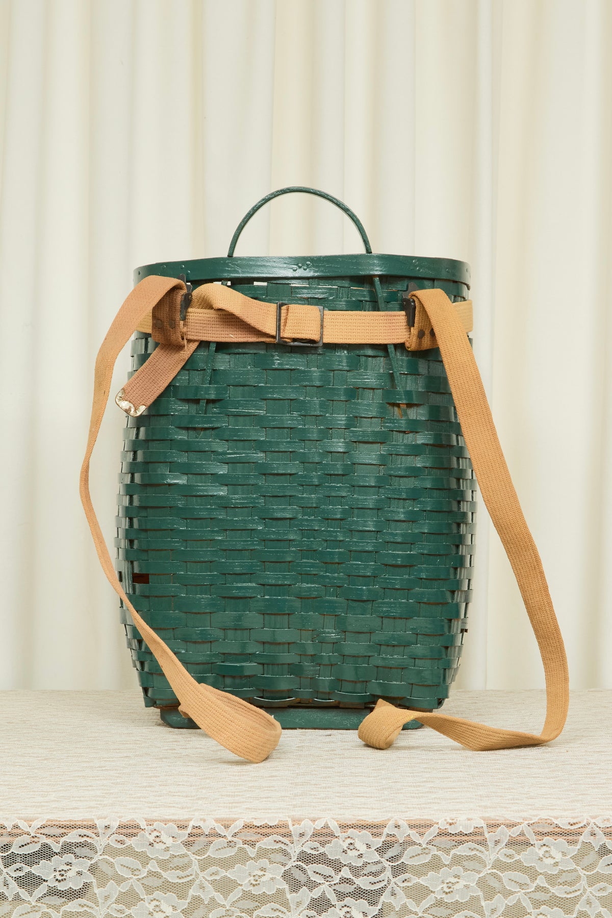 Vintage Painted Adironack Basket