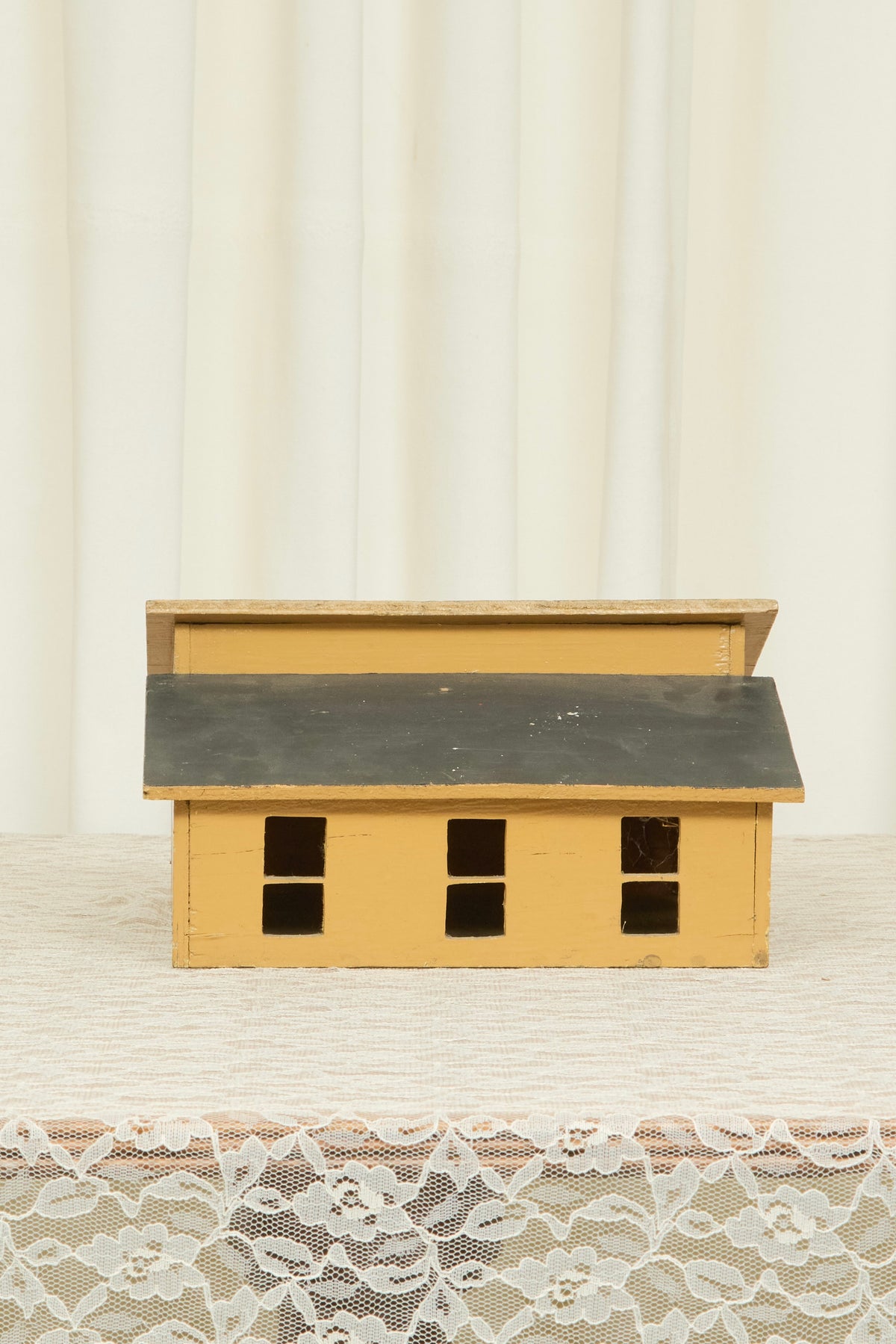 Vintage Folk Art Wooden House