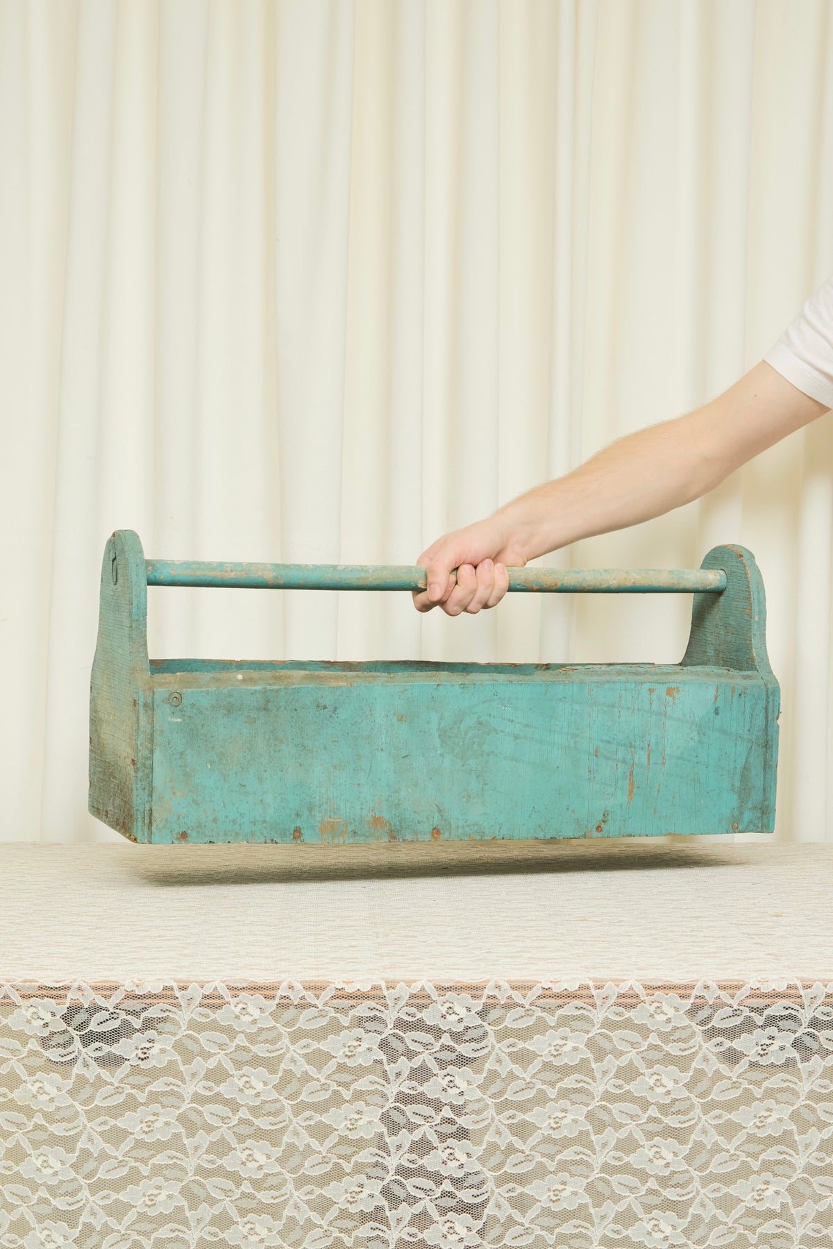 Vintage Painted Woooden Box