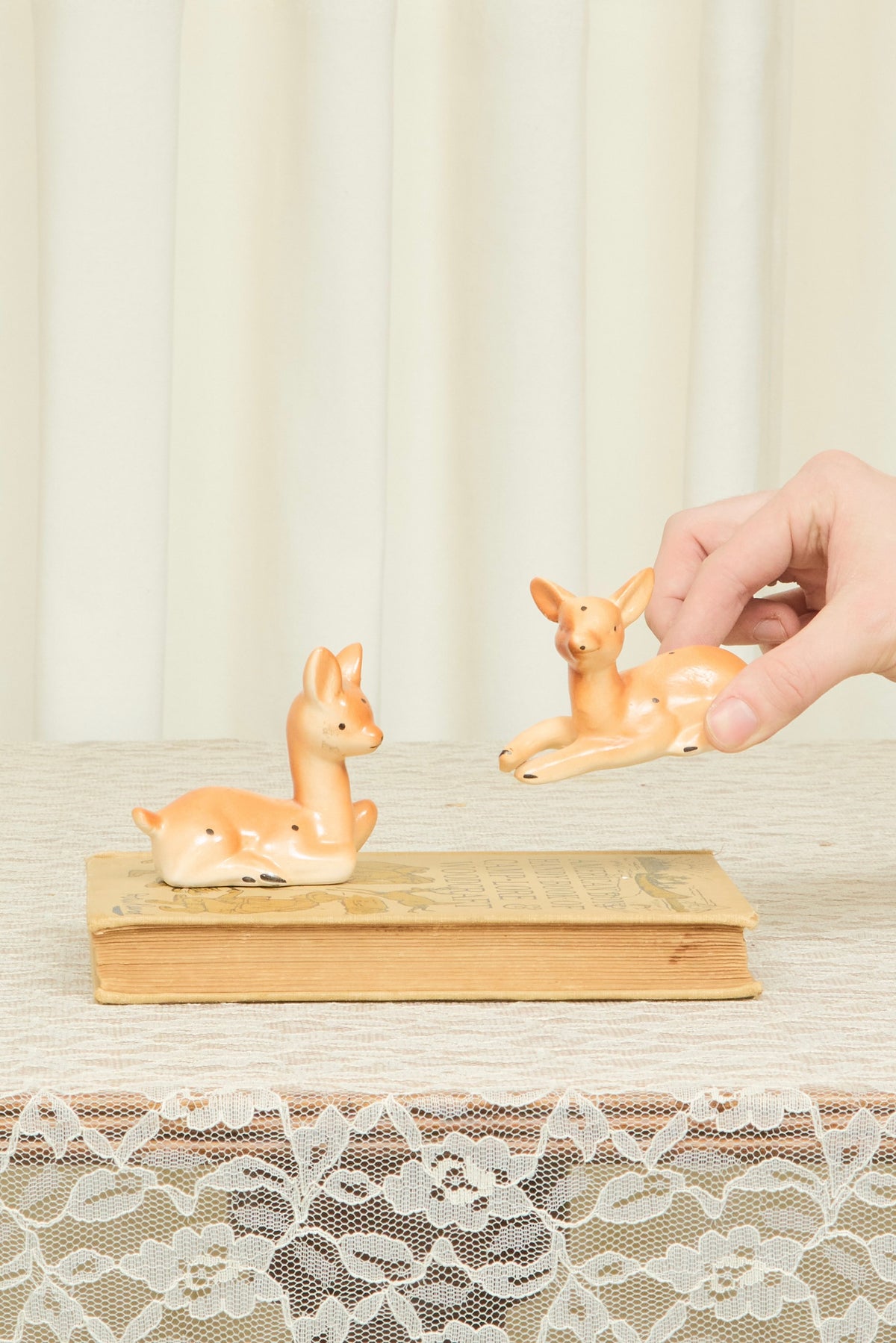 Vintage Spotted Fawn Set/2