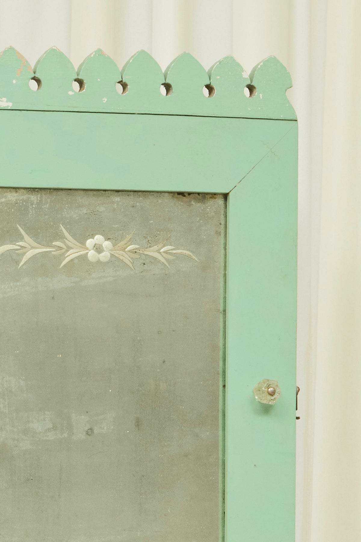 Antique Mirror Wall Cabinet