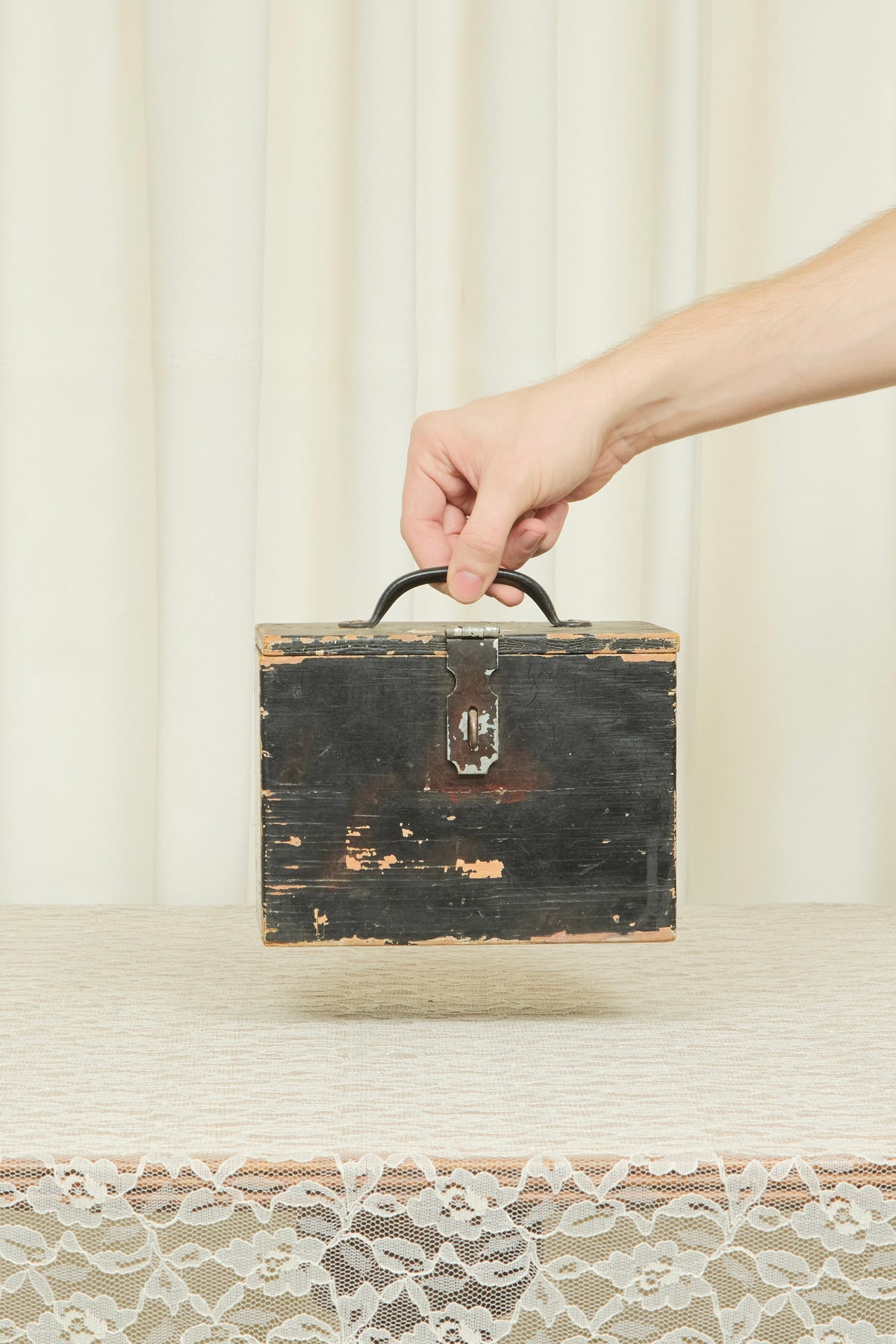 Vintage Chippy Painted Box