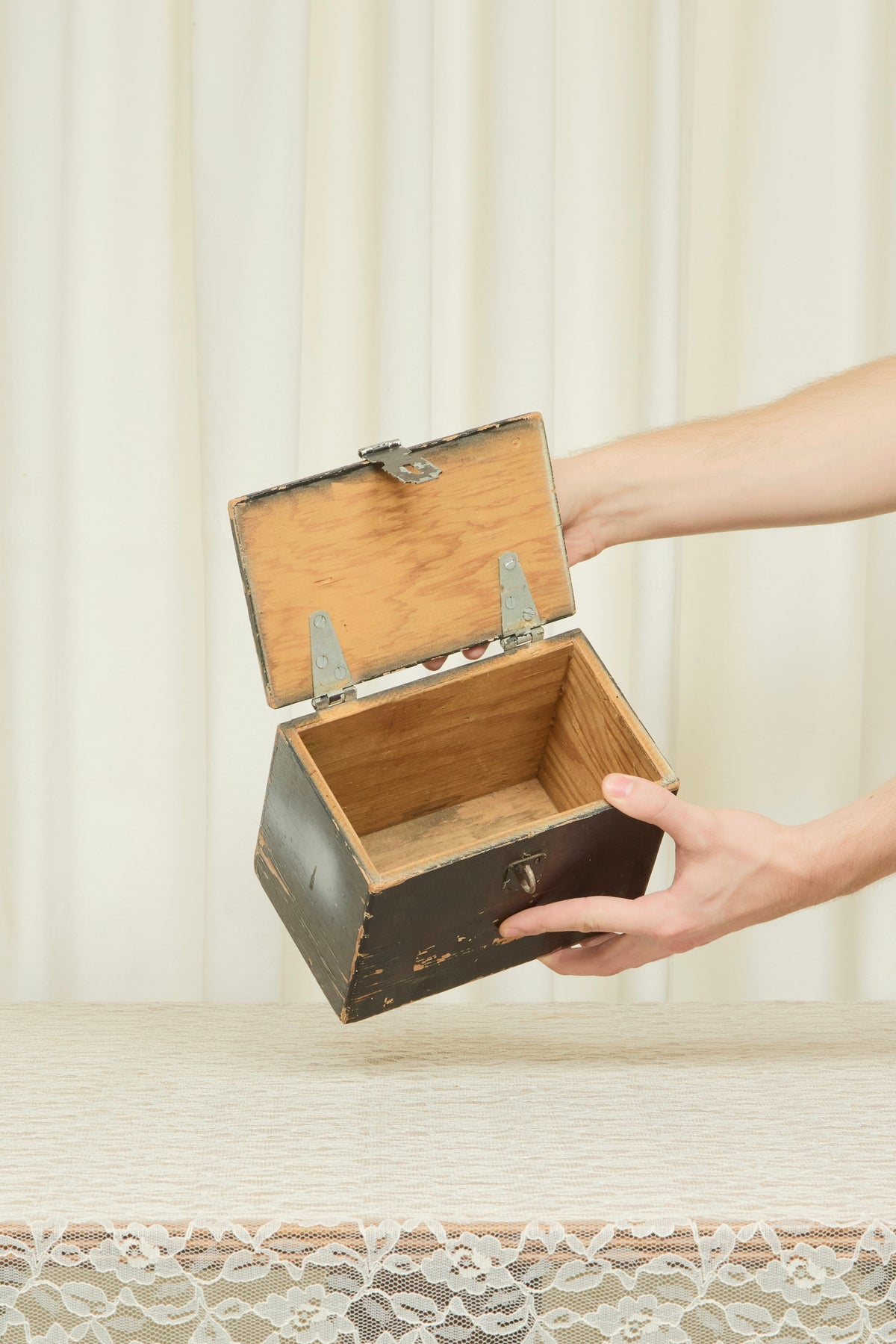 Vintage Chippy Painted Box