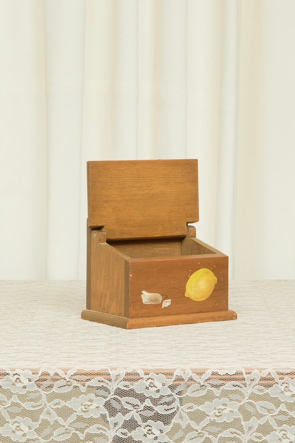 Vintage Hand Painted Tea Box