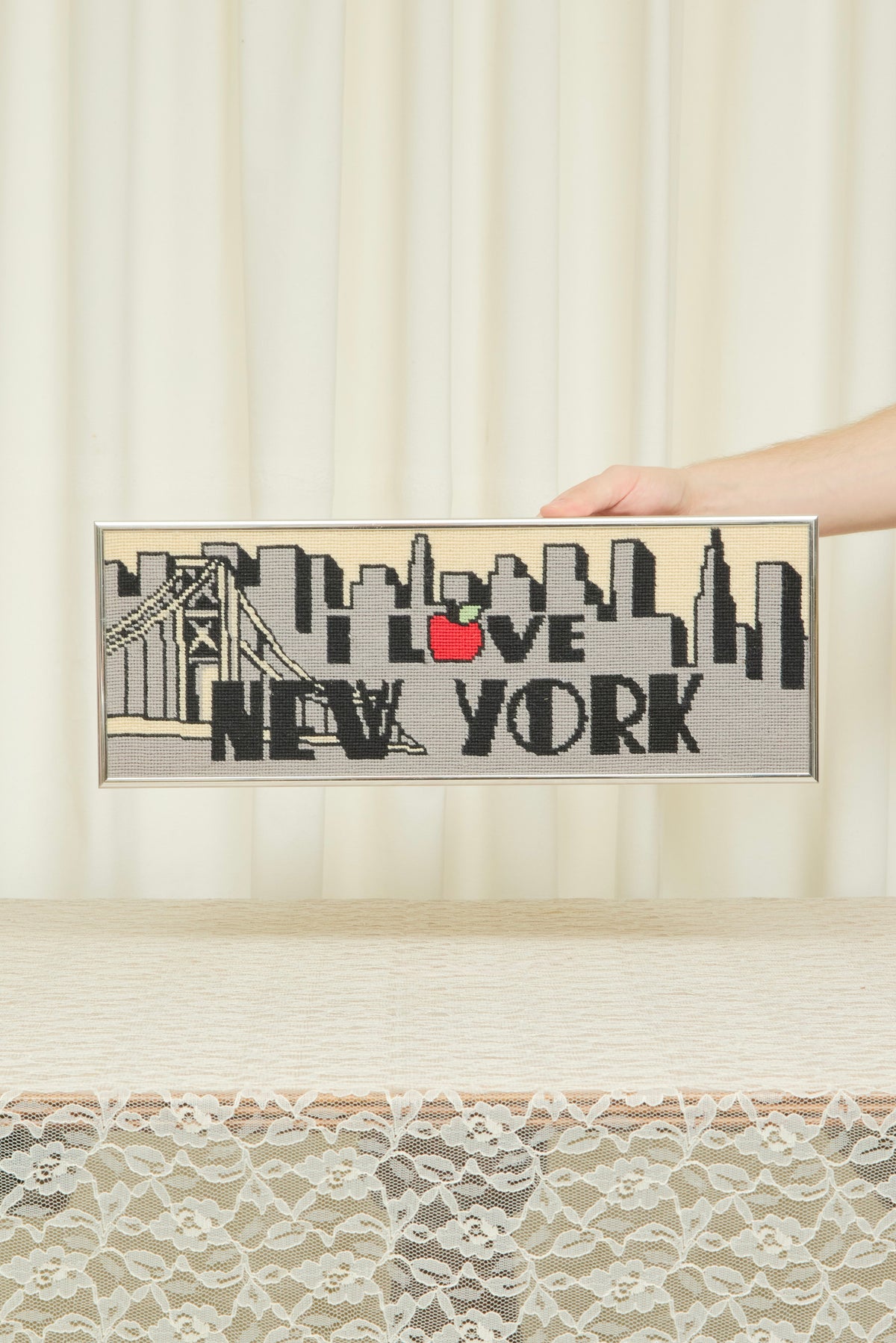 Vintage "I Love New York" Needlepoint