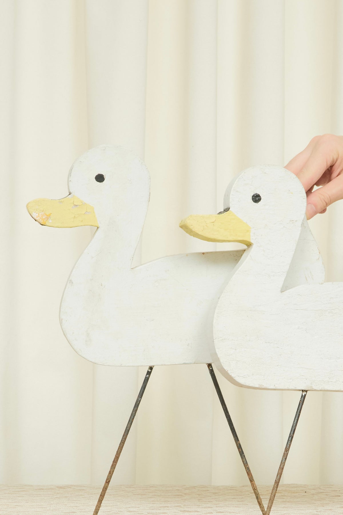 Vintage Duck Lawn Ornaments Set/2