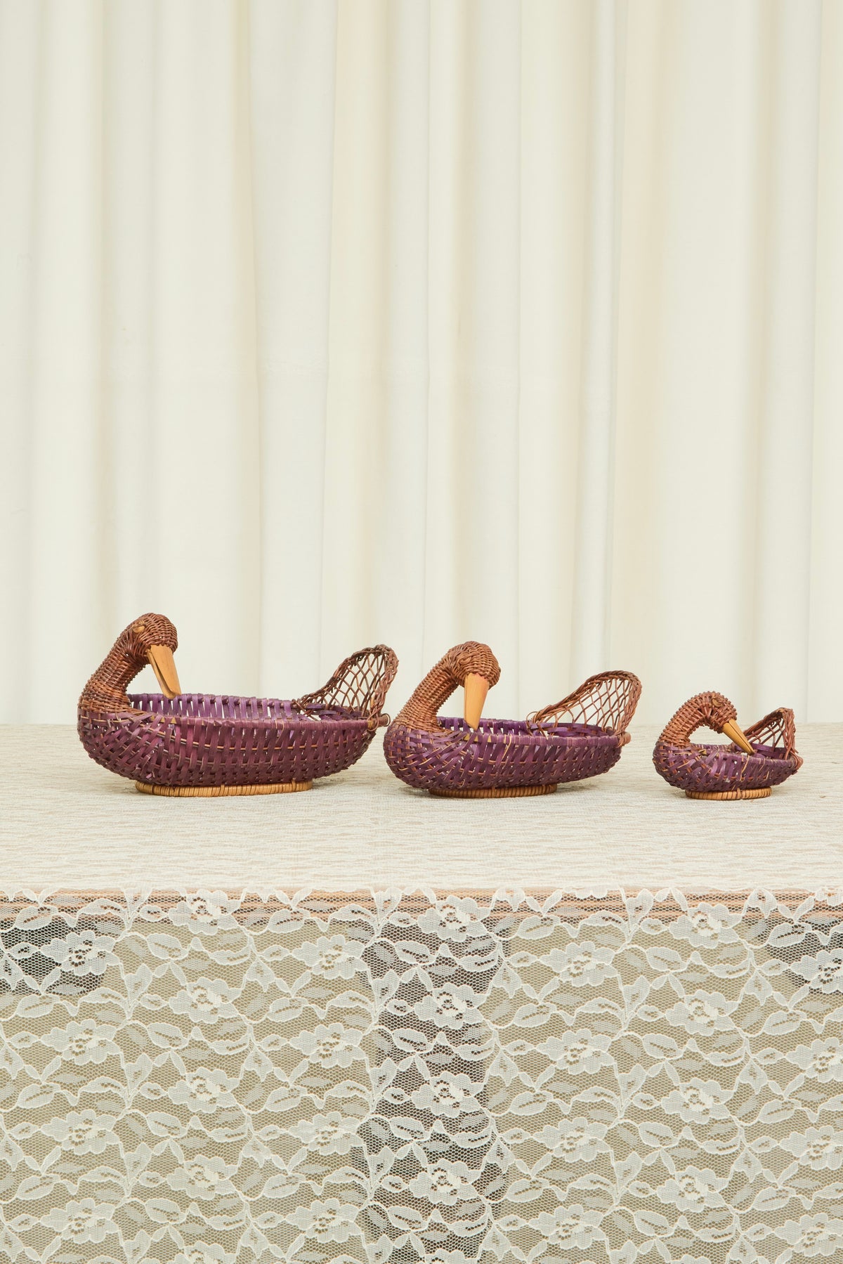 Vintage Duck Baskets Set/3