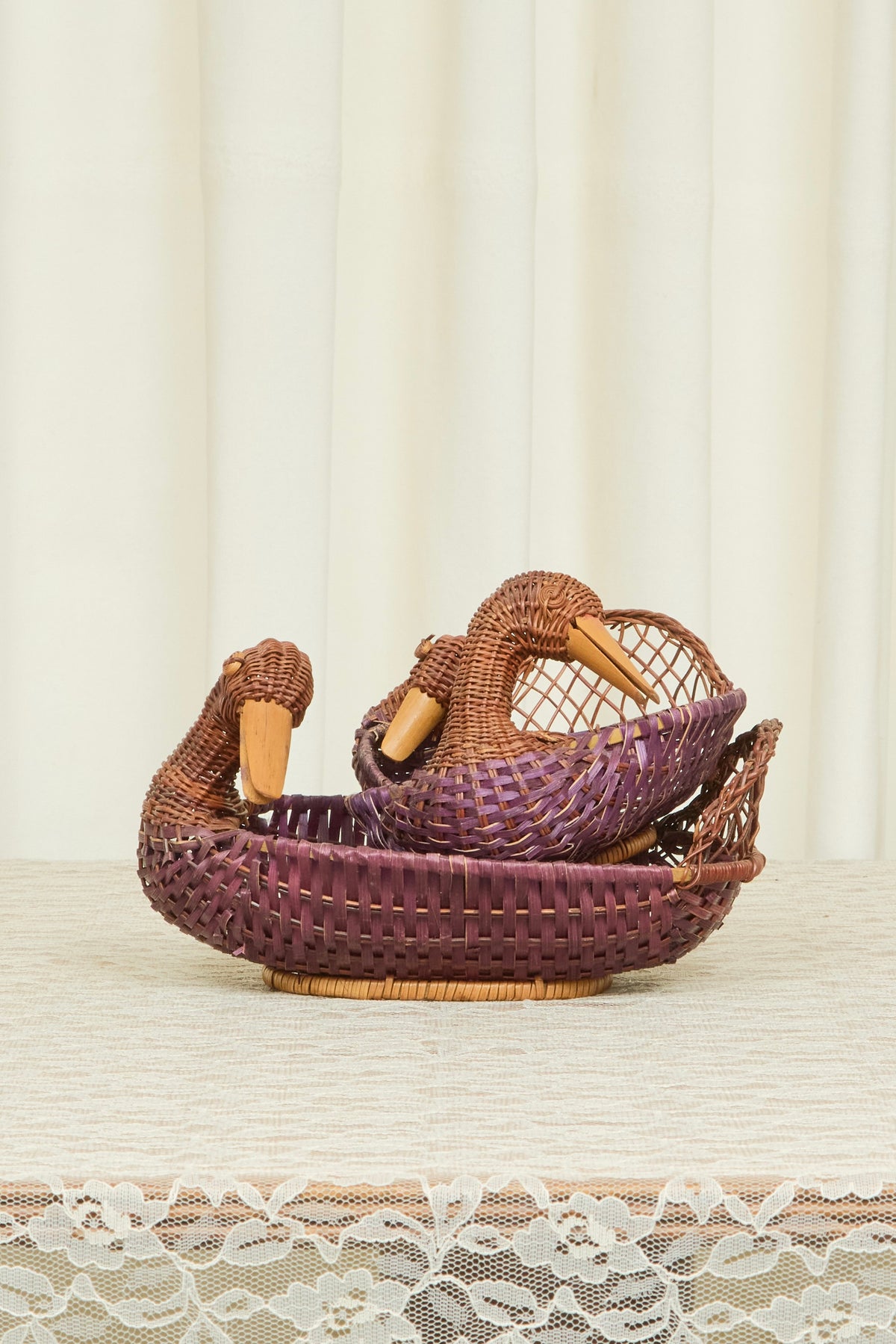 Vintage Duck Baskets Set/3