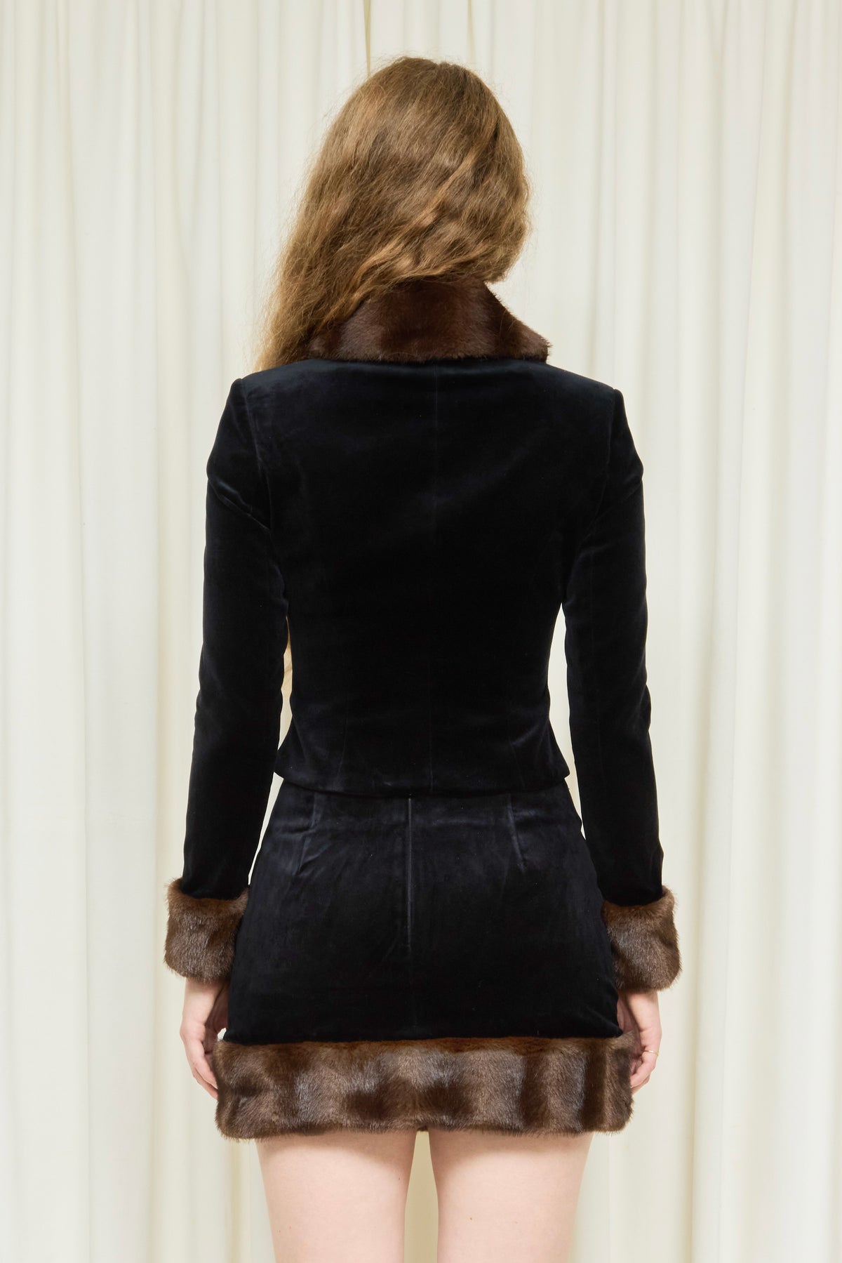 Antoinette Faux Fur Collar Jacket