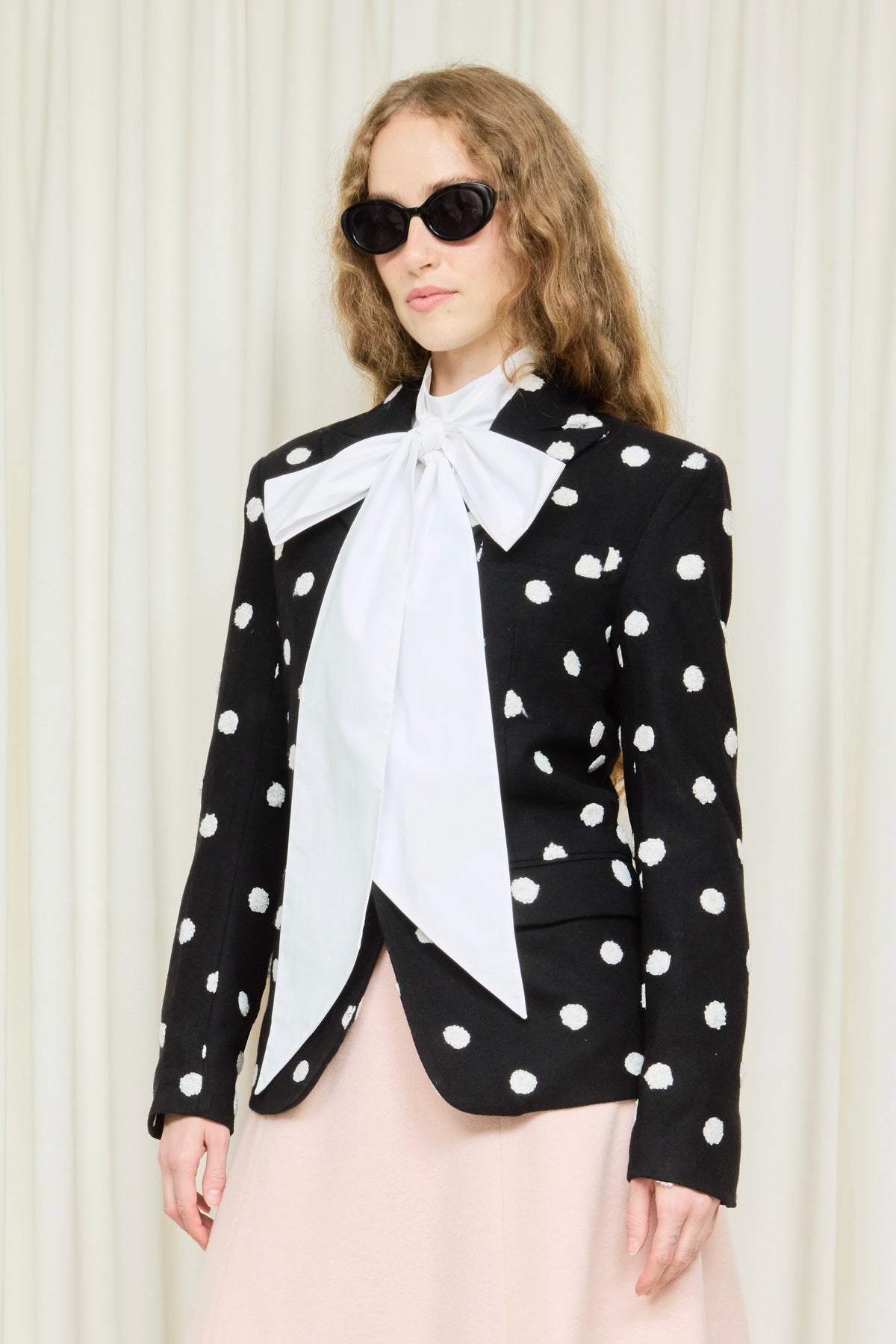 Walt Raised Polkadot Blazer