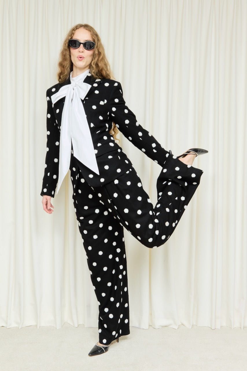 Walt Raised Polkadot Blazer