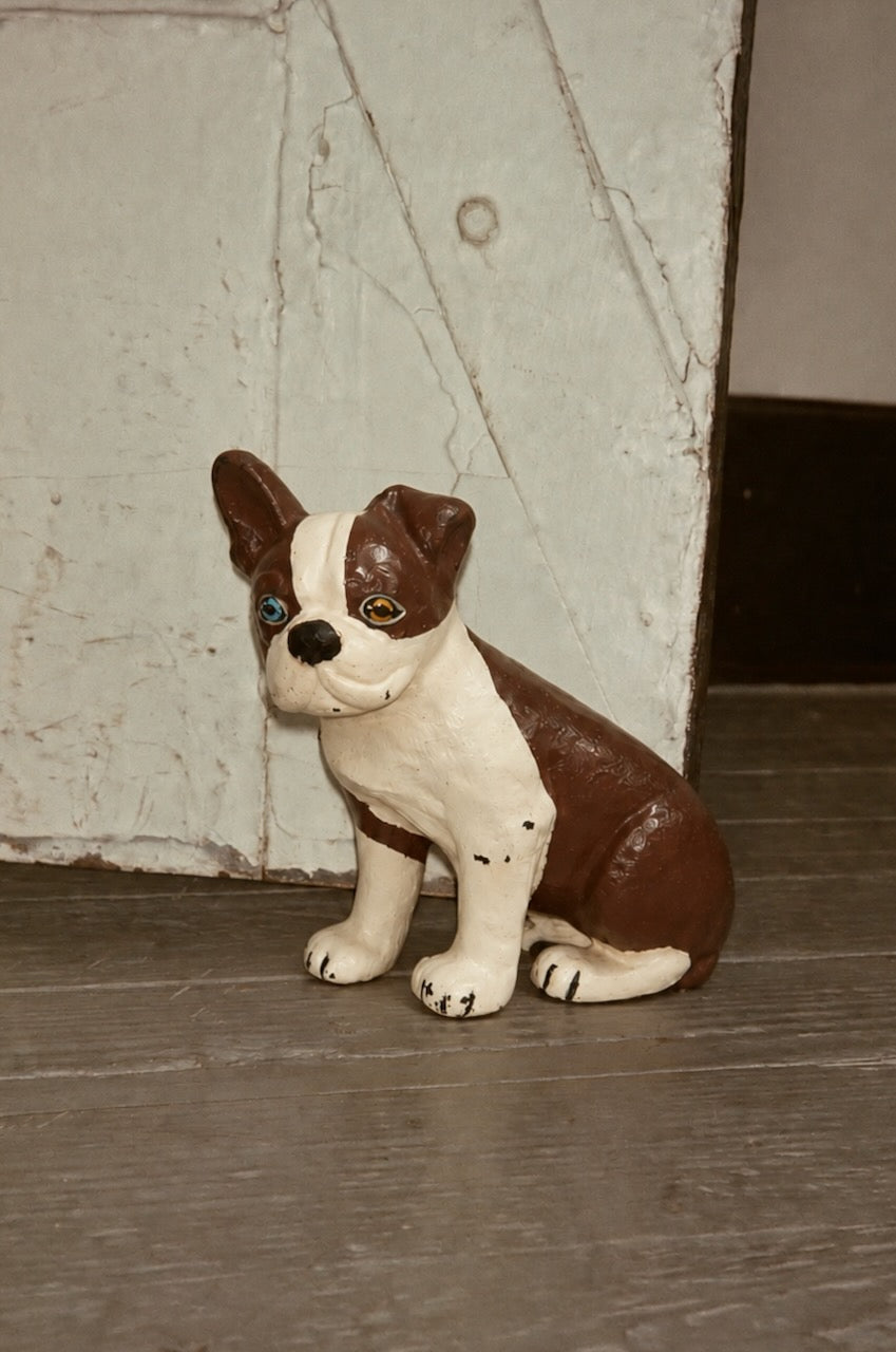 Vintage Cast Iron Dog Door Stop/Decor