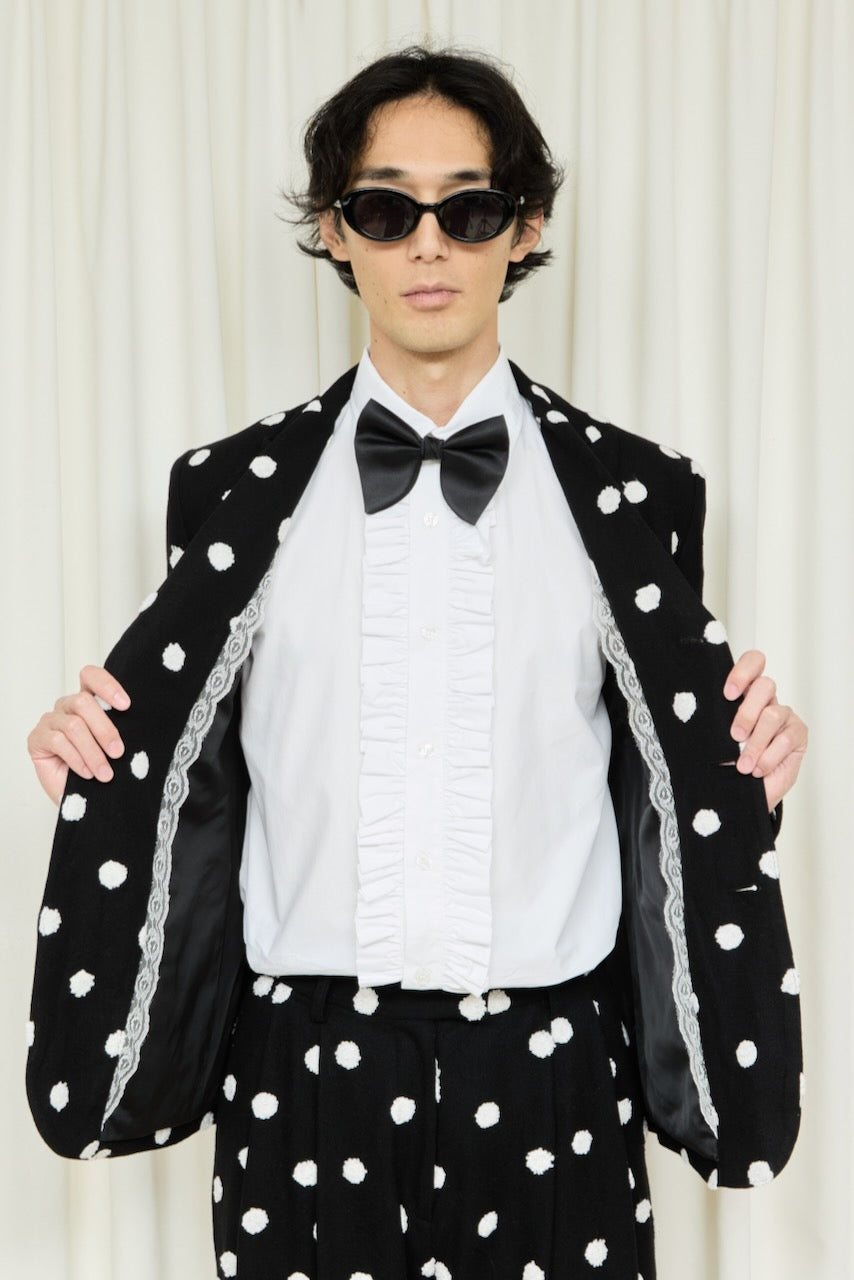 Walt Raised Polkadot Blazer