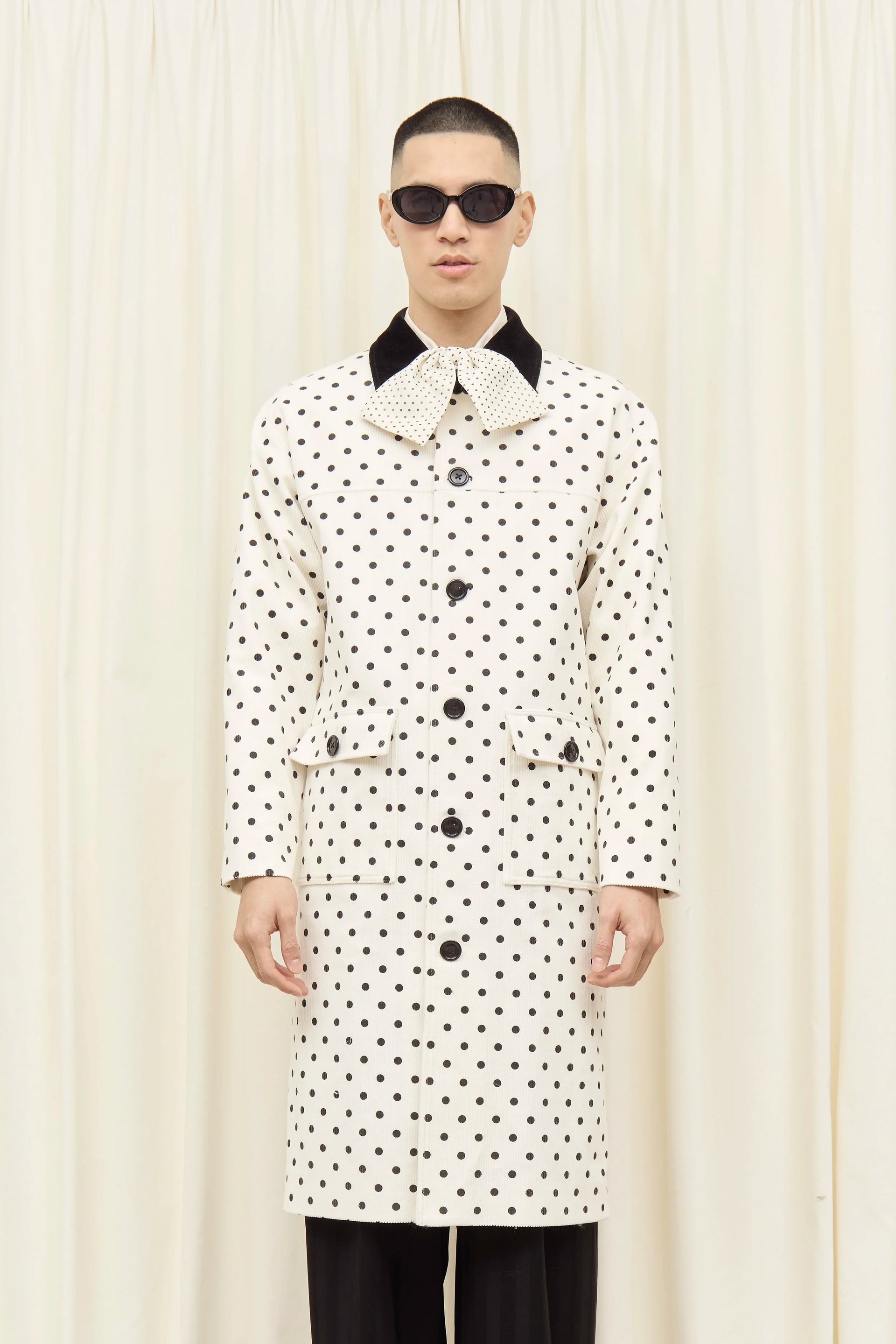 Porter Polkadot Corduroy Coat