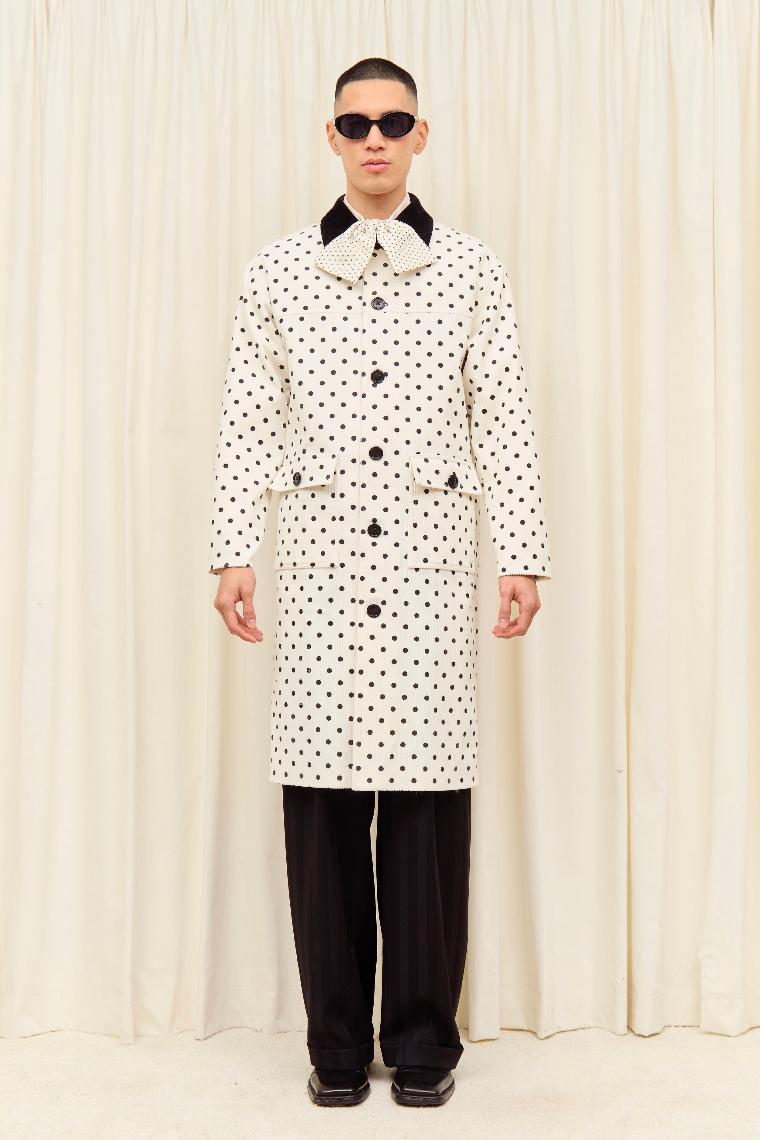 Porter Polkadot Corduroy Coat