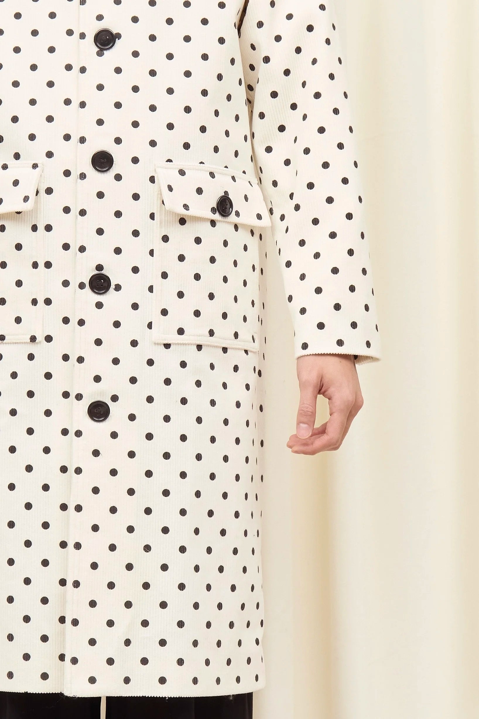 Porter Polkadot Corduroy Coat