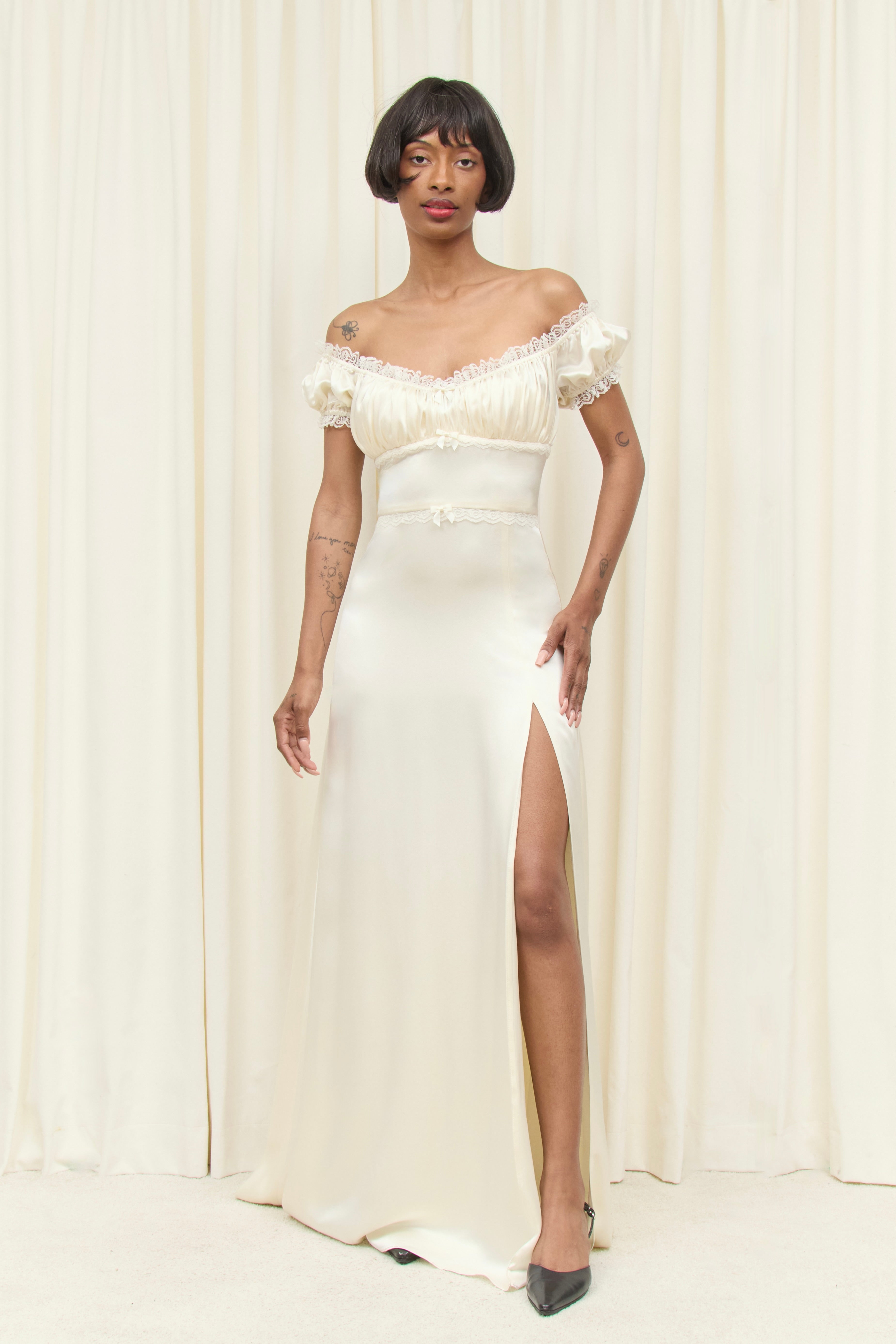 SAMPLE Darlene Off-the-Shoulder Gown S