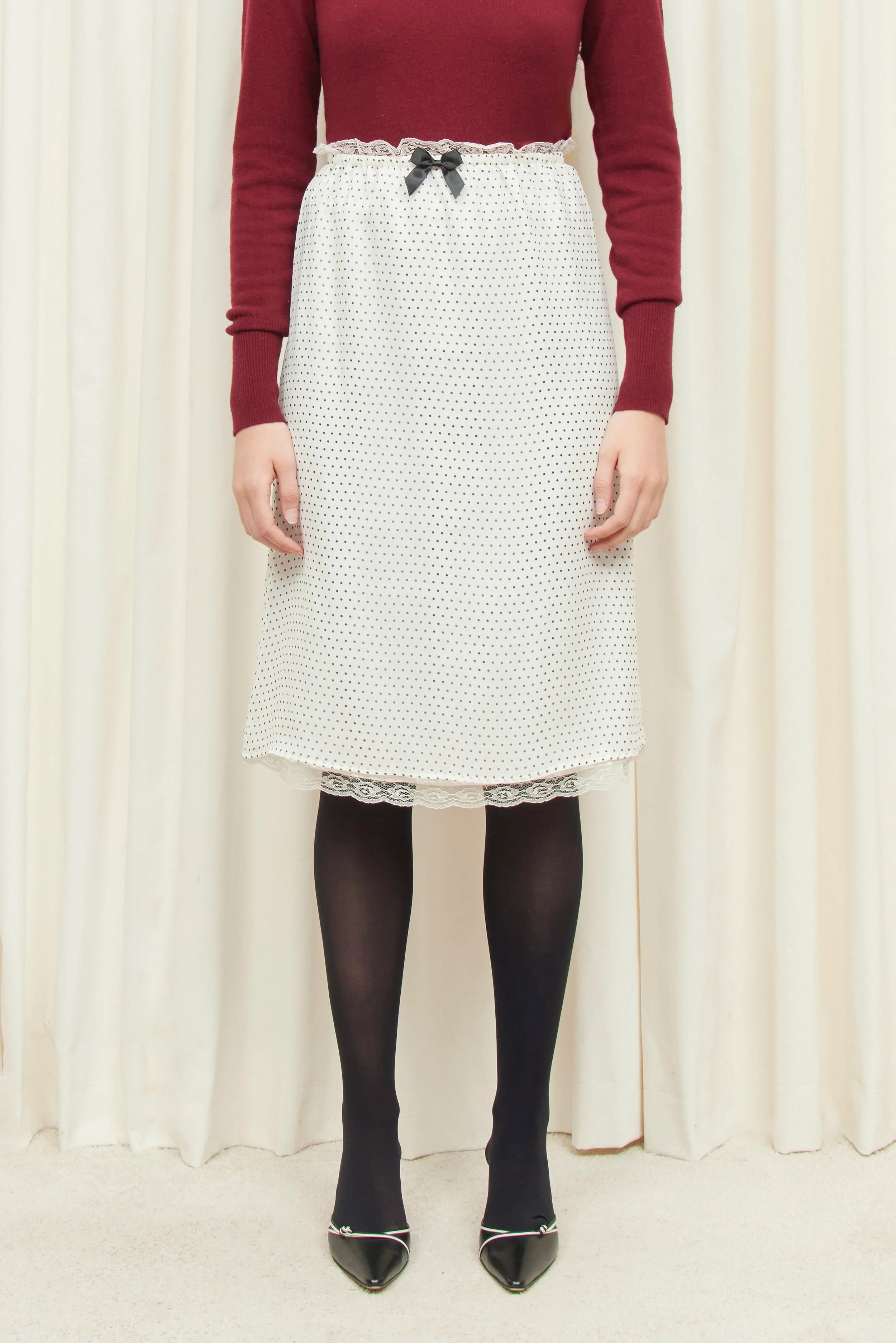 Celerie Lace Trim Slip Skirt