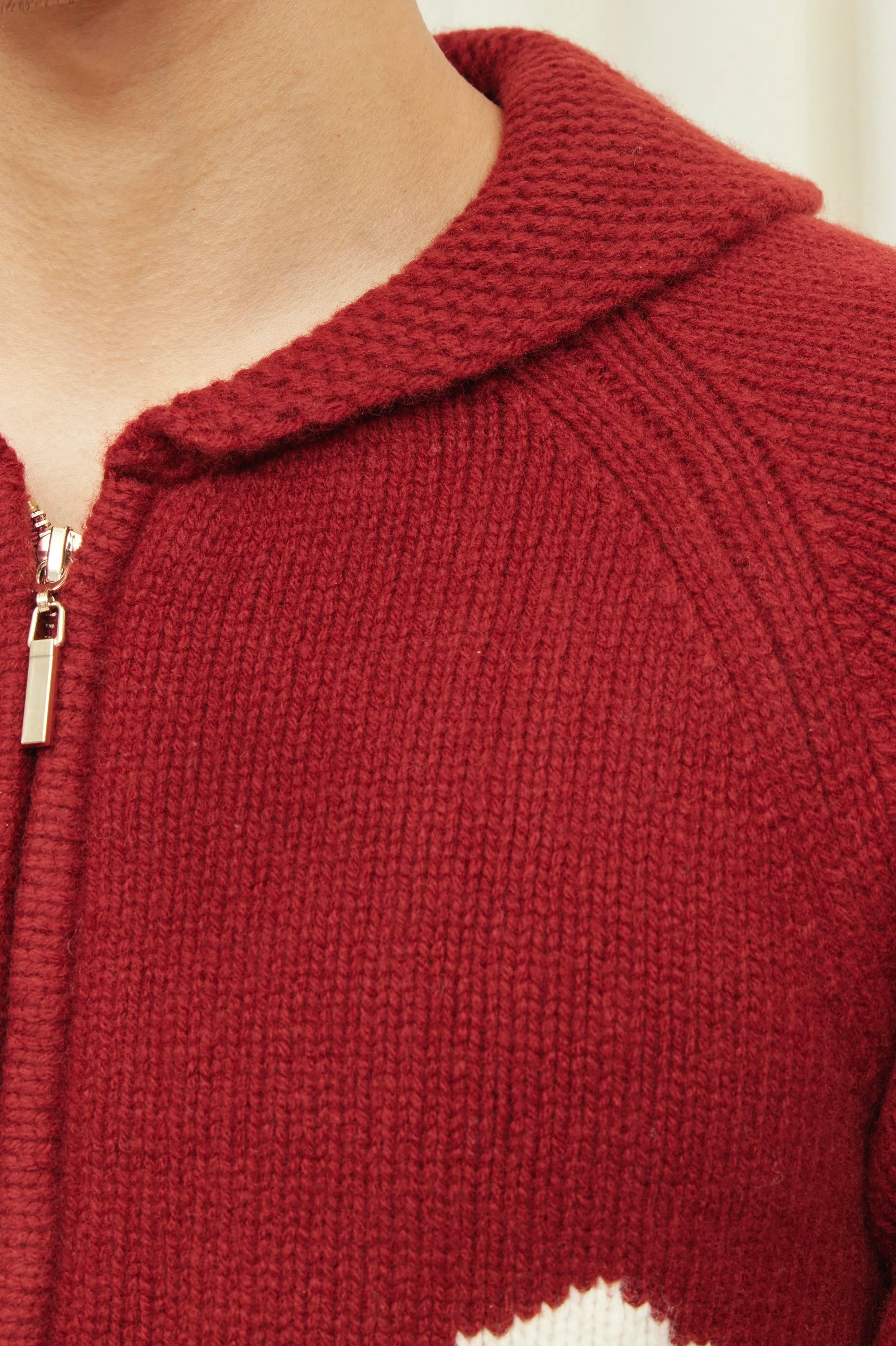 Wellington Poodle Zip-Up Sweater