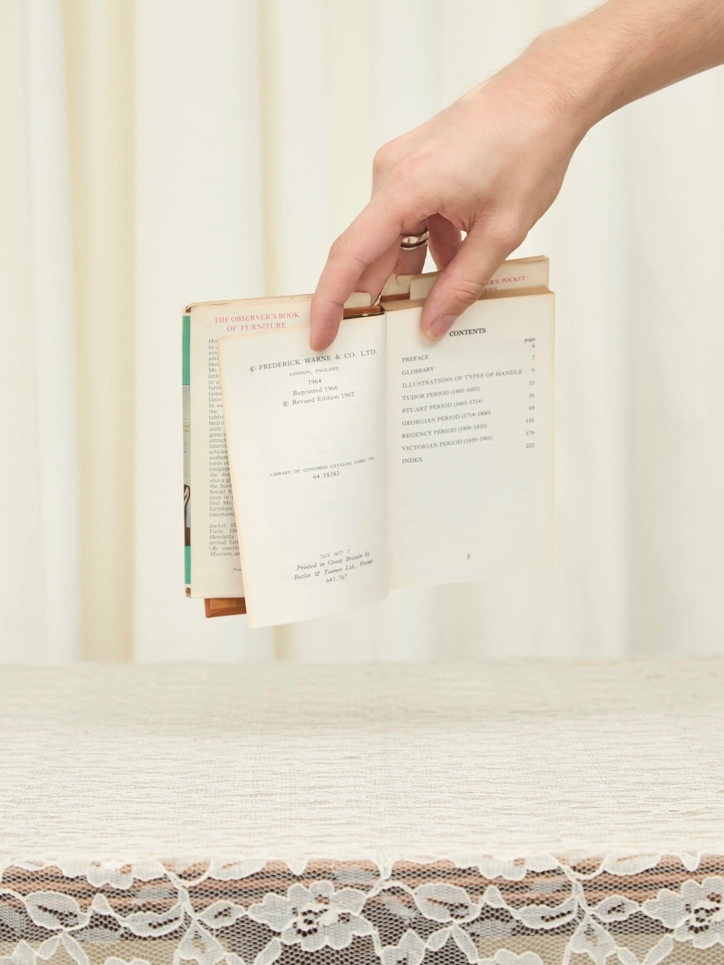 Vintage The Observers Book of Furniture Book