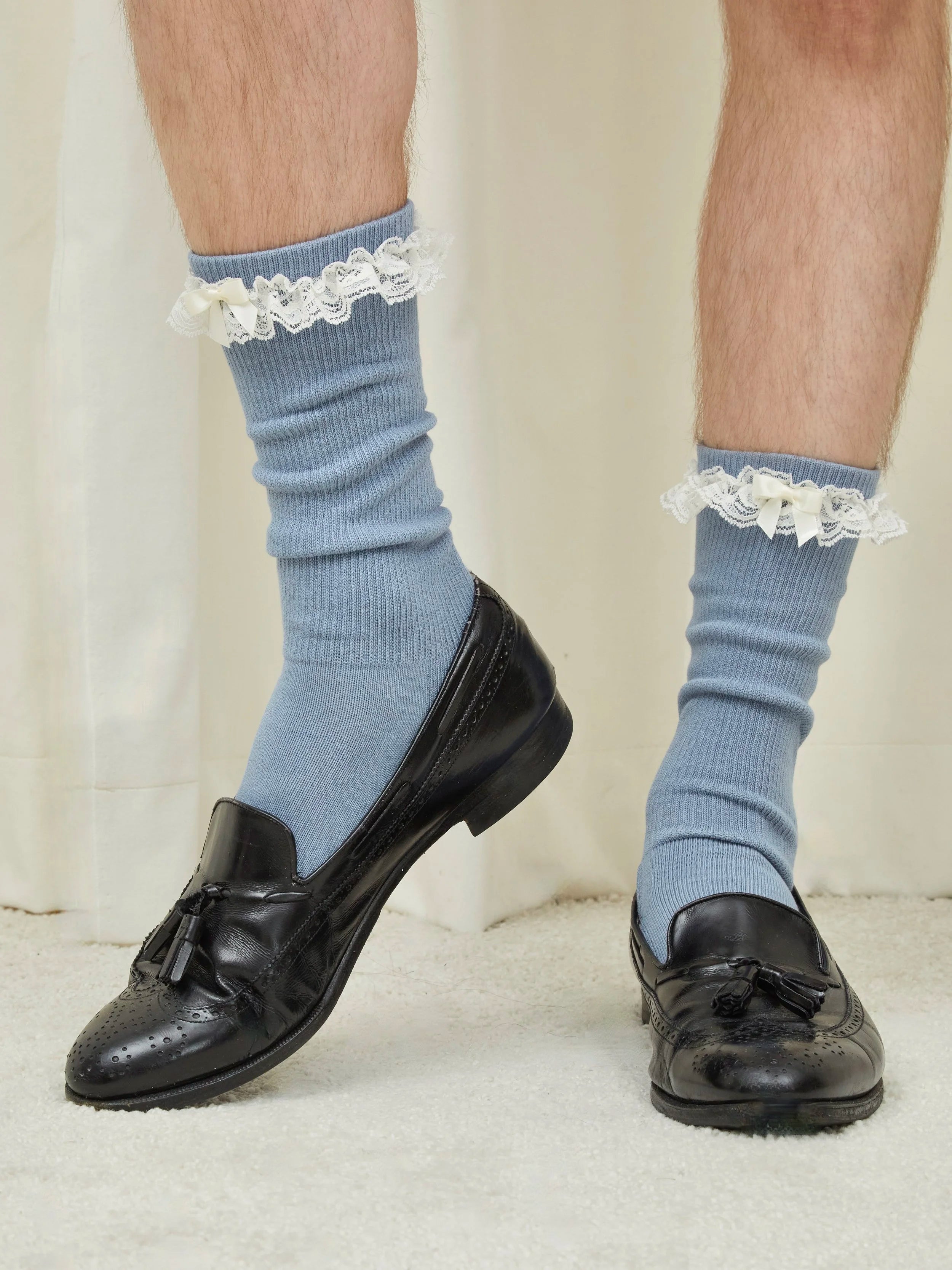 Bobby Lace Trim House Socks