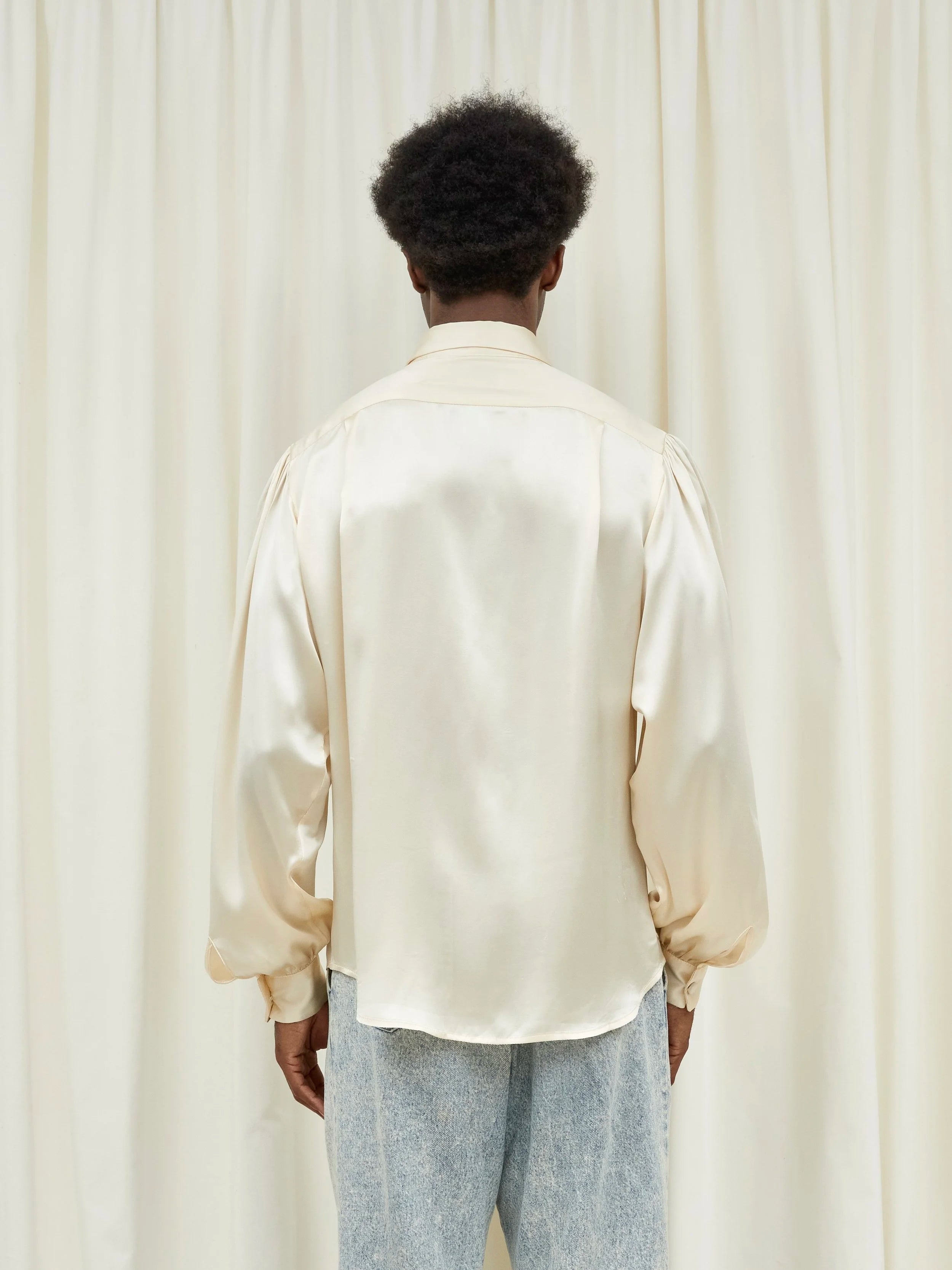 Chester Ruffle Placket Poet's Blouse