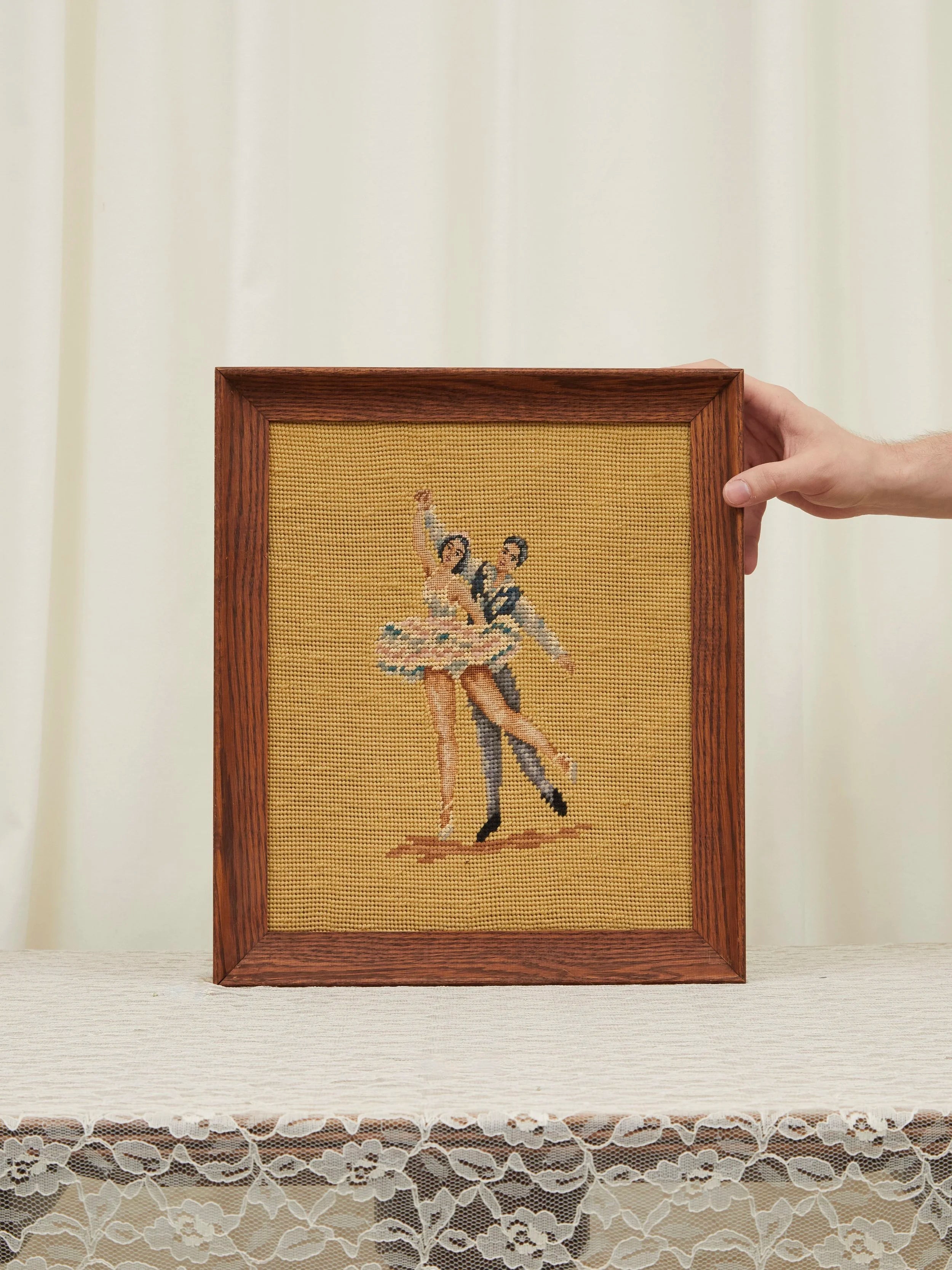 Vintage Ballet Needle Point