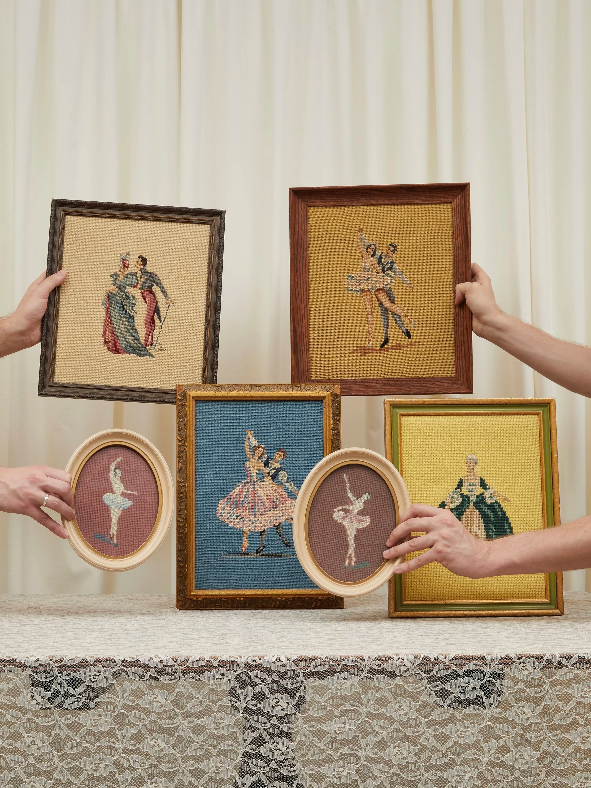 Vintage Ballet Needle Point
