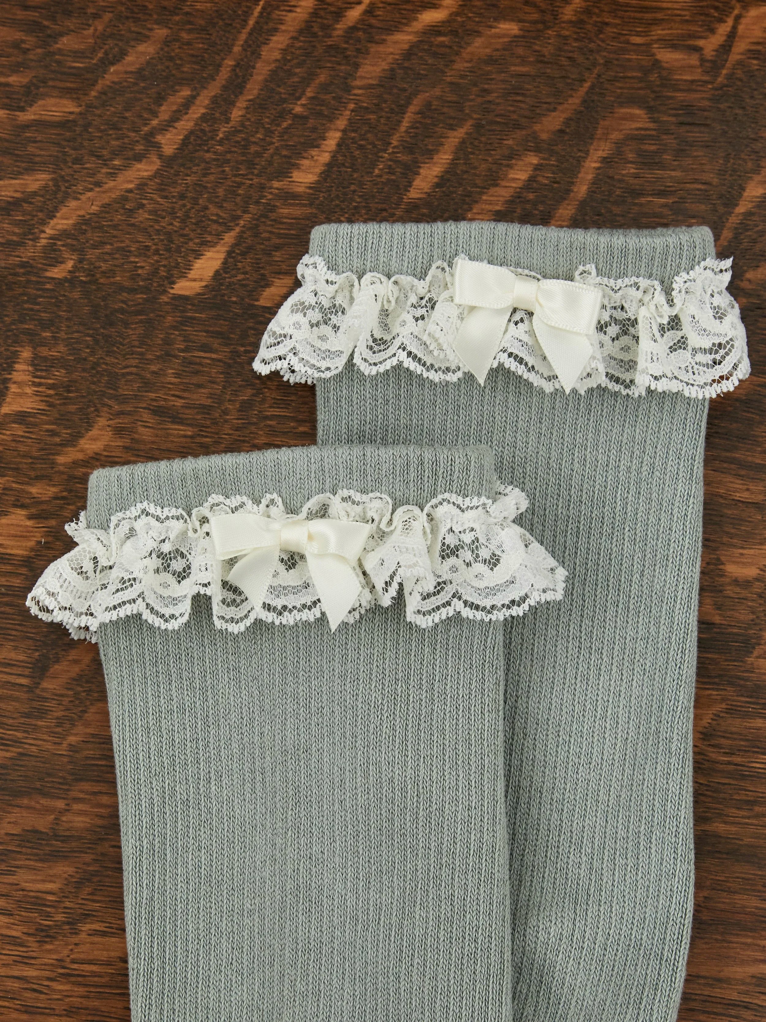 Bobby Lace Trim House Socks
