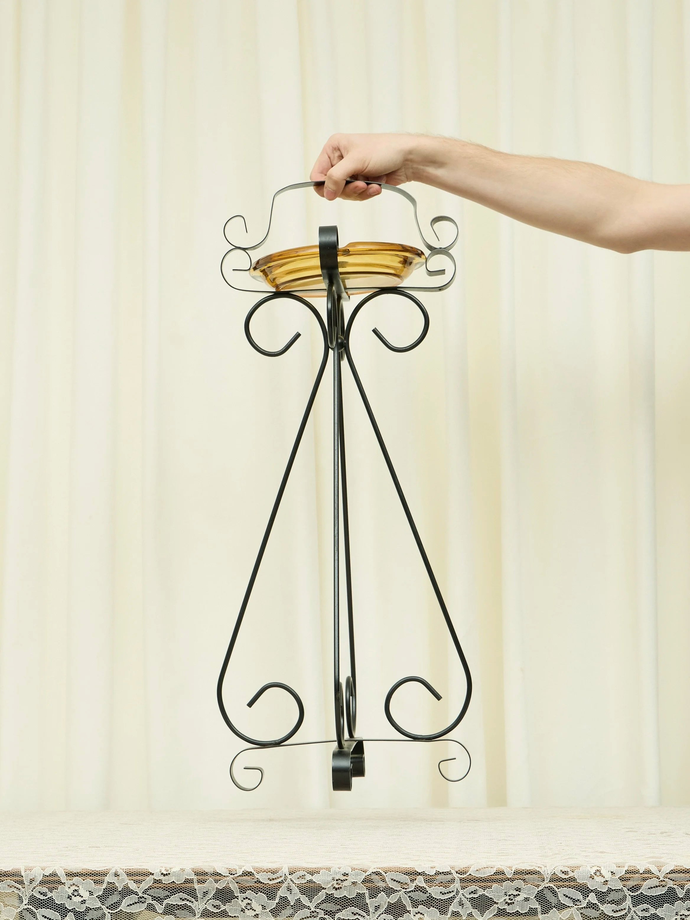 Vintage Wrought Iron Ashtray