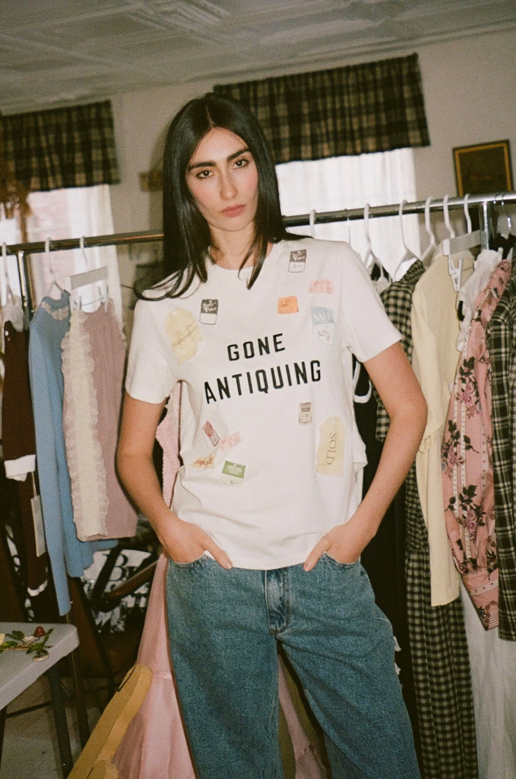 Gone Antiquing Applique Tee