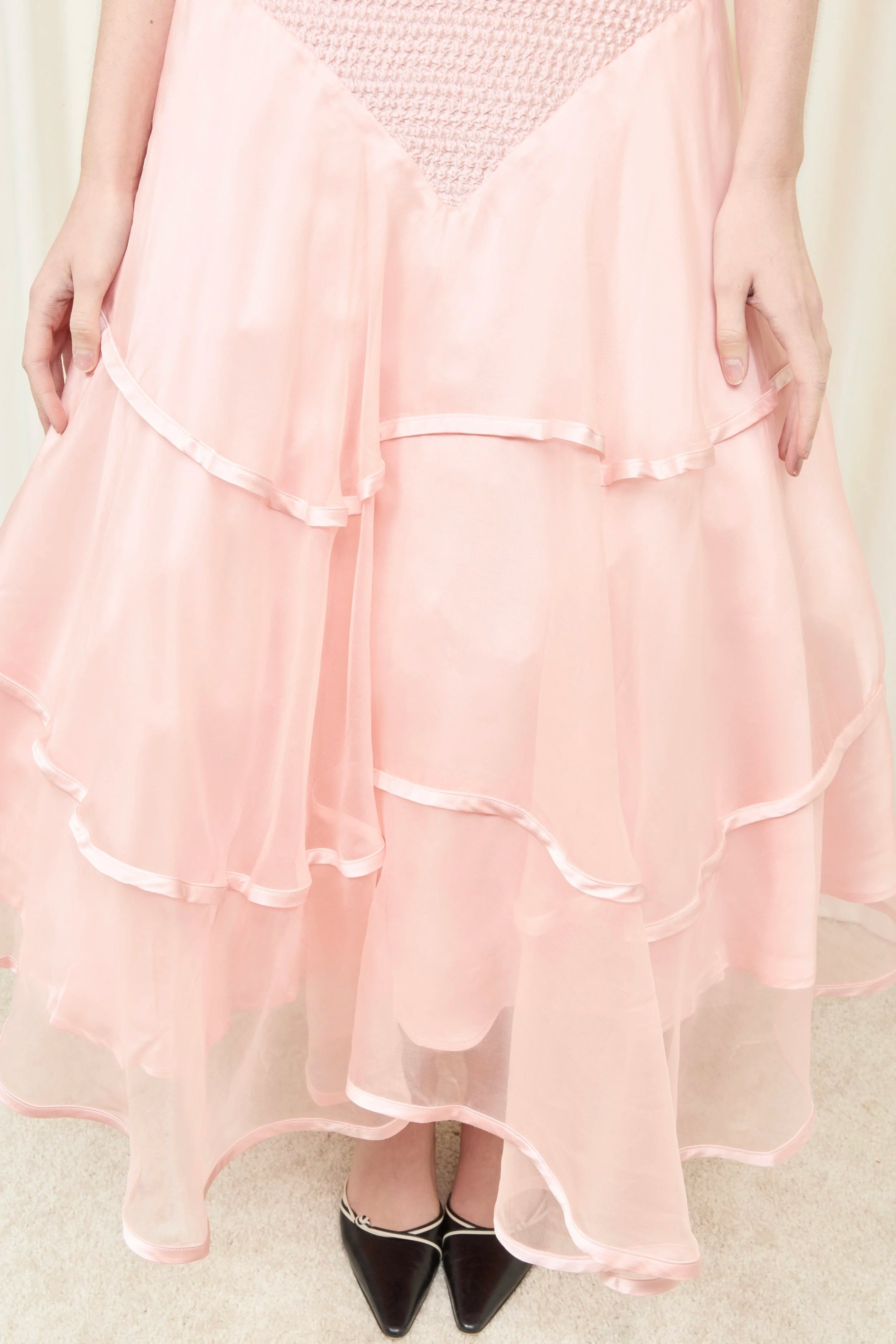 Henrietta Lace Smocked Midi Dress