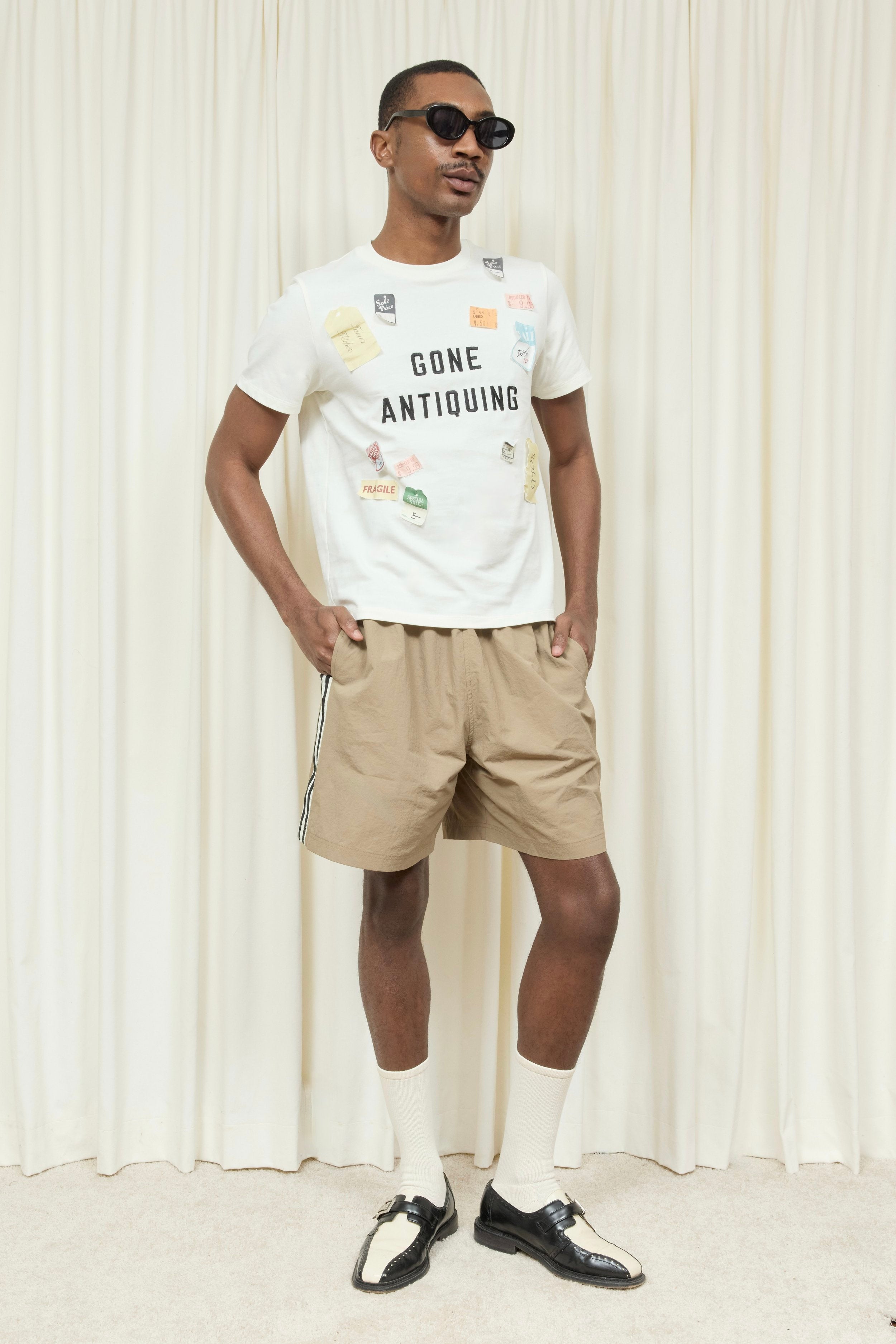 Wilbur Stripe Windbreaker Short