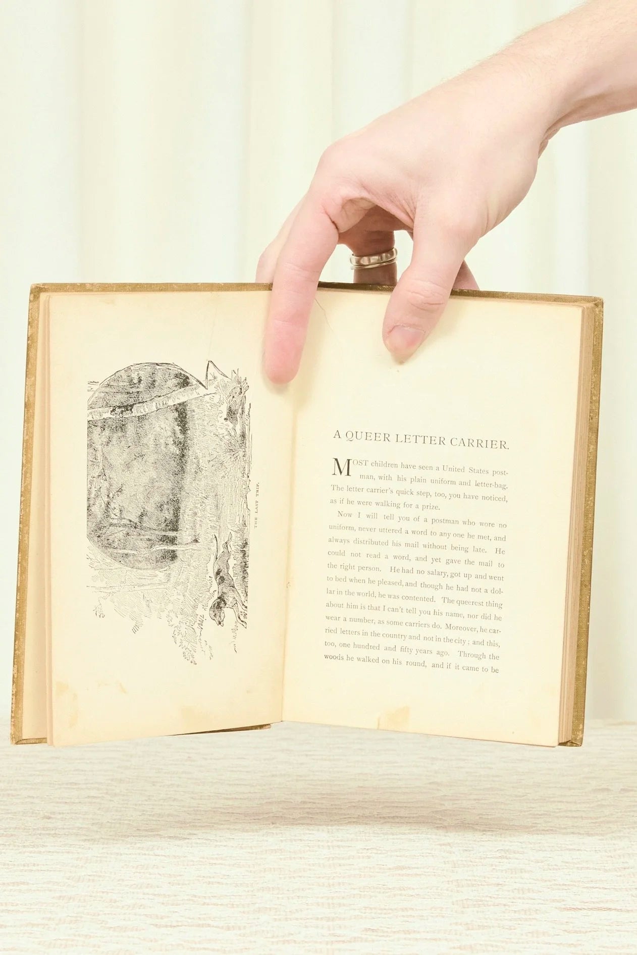 Antique "A Queer Letter Carrier" Book (1900)