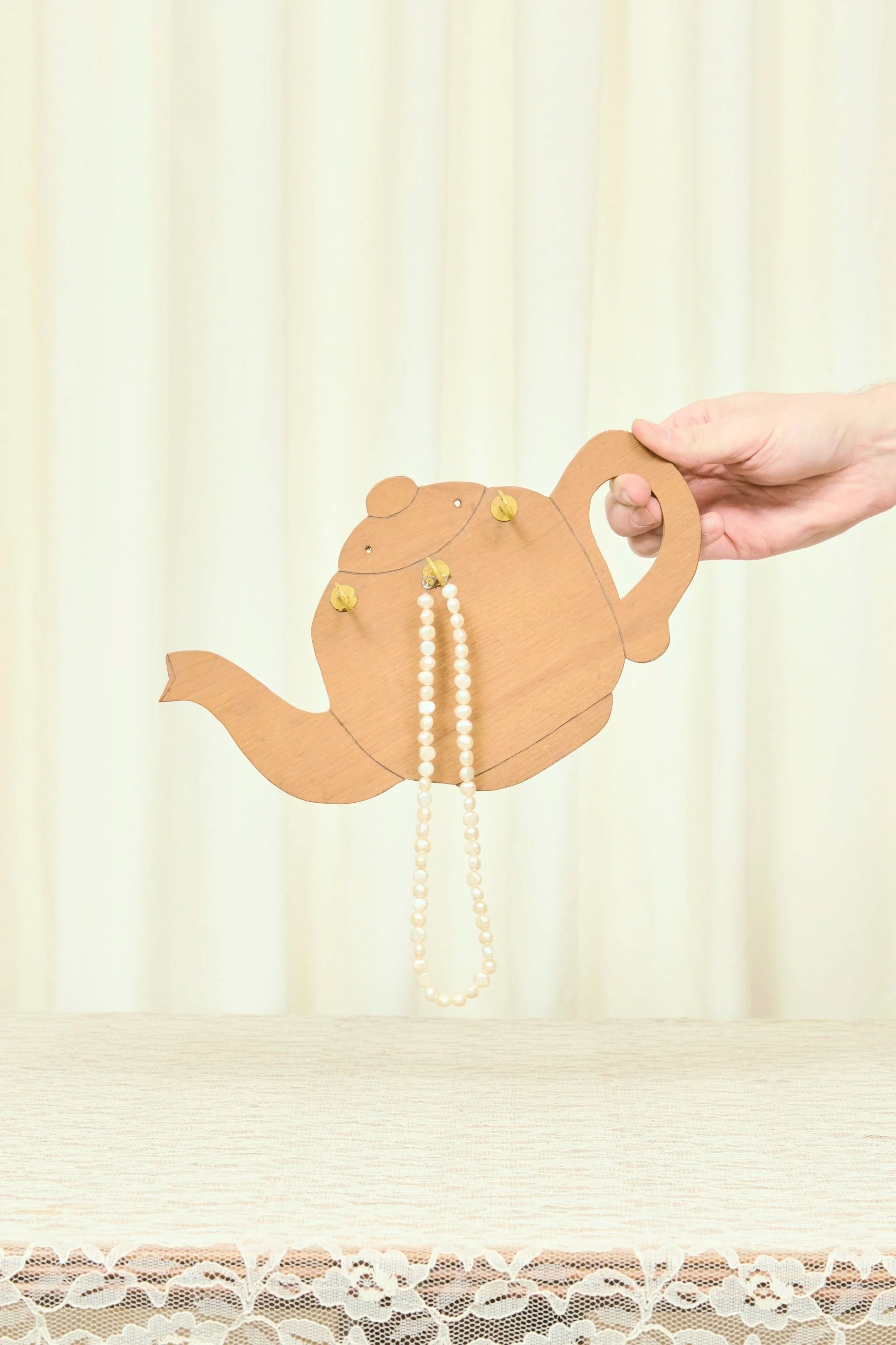 Vintage Teapot Hook and Dish