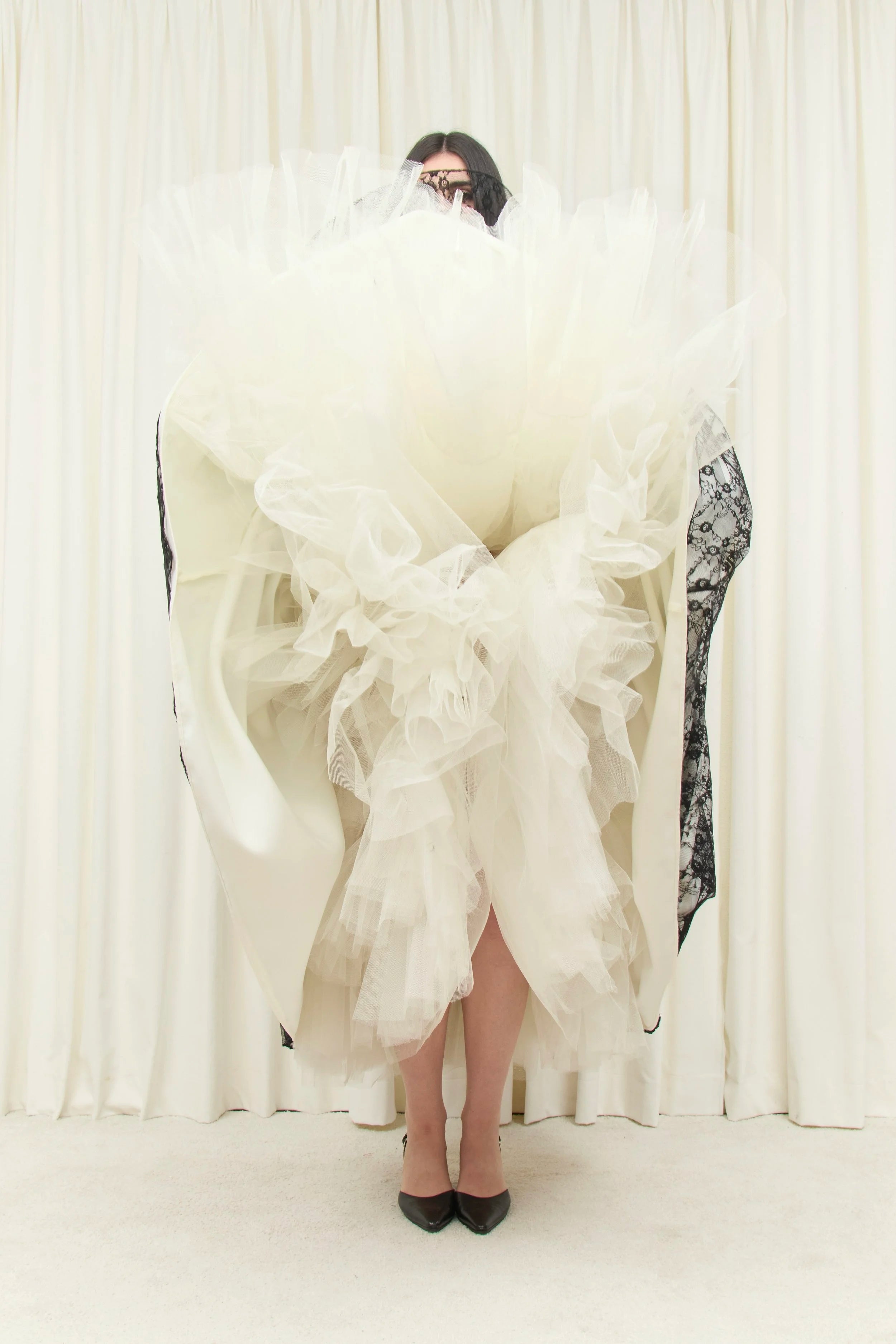 Percy Lace Layered Ballgown