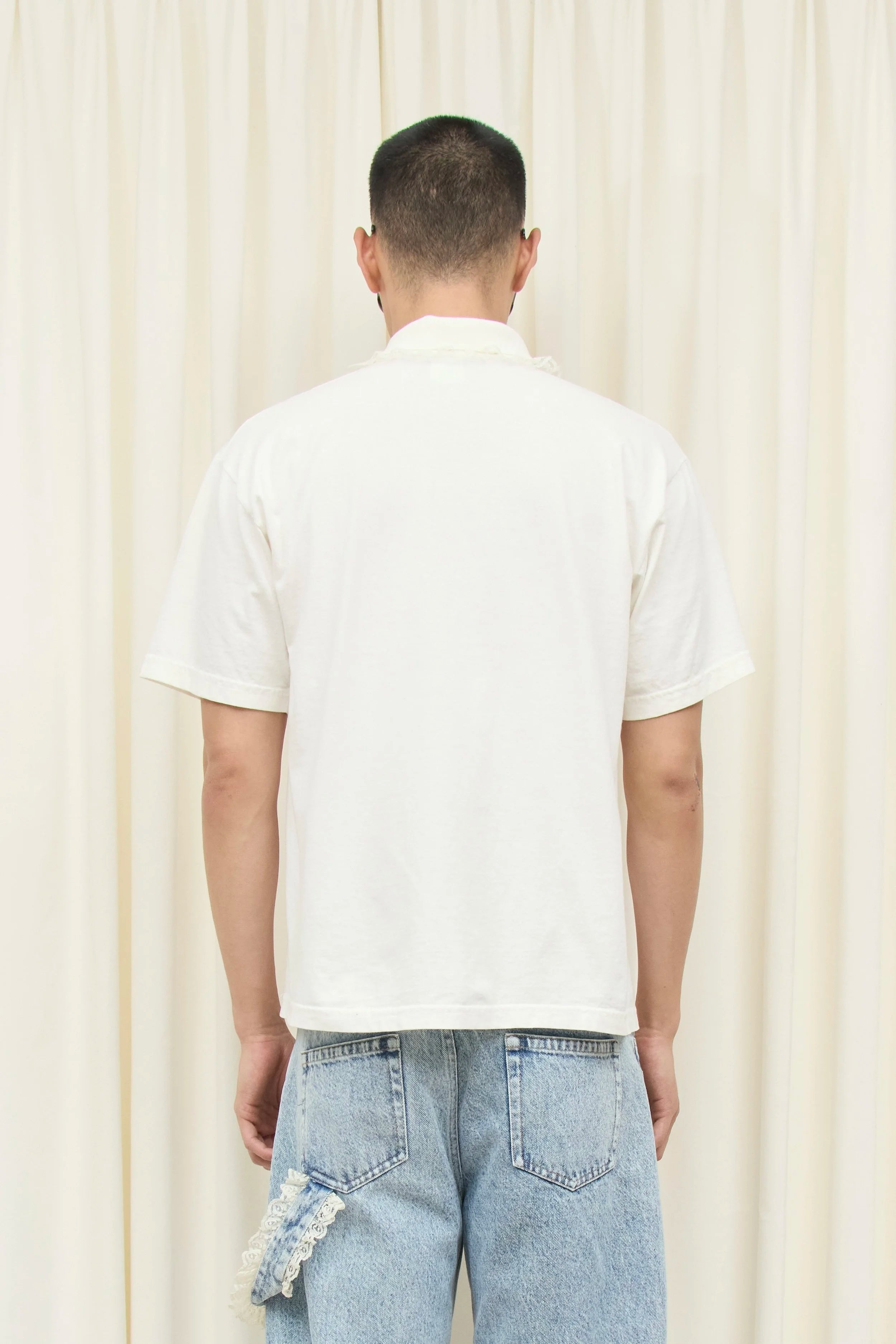 Cletus Lace Trim Short Sleeve Polo