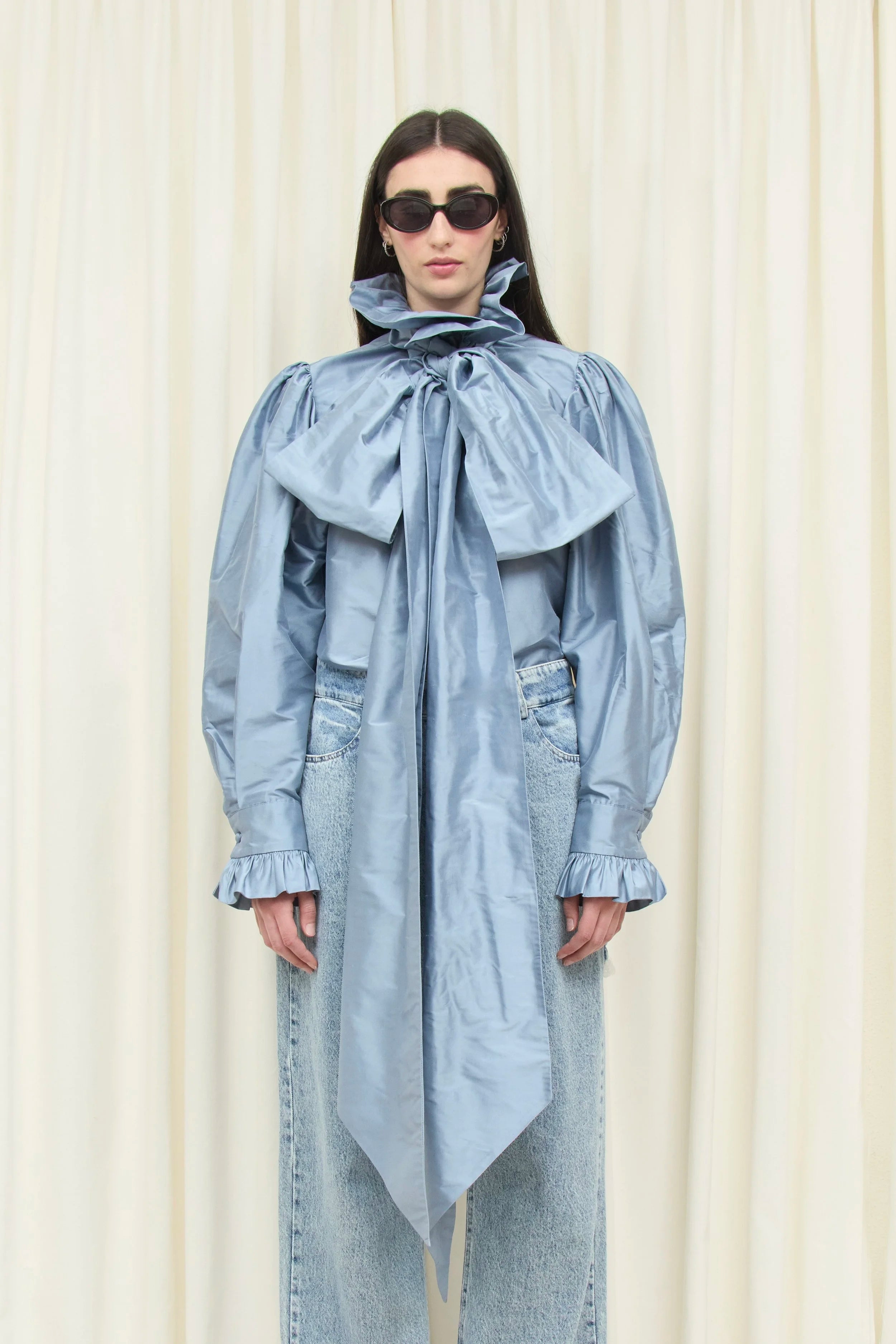 Simone Oversized Bow Blouse