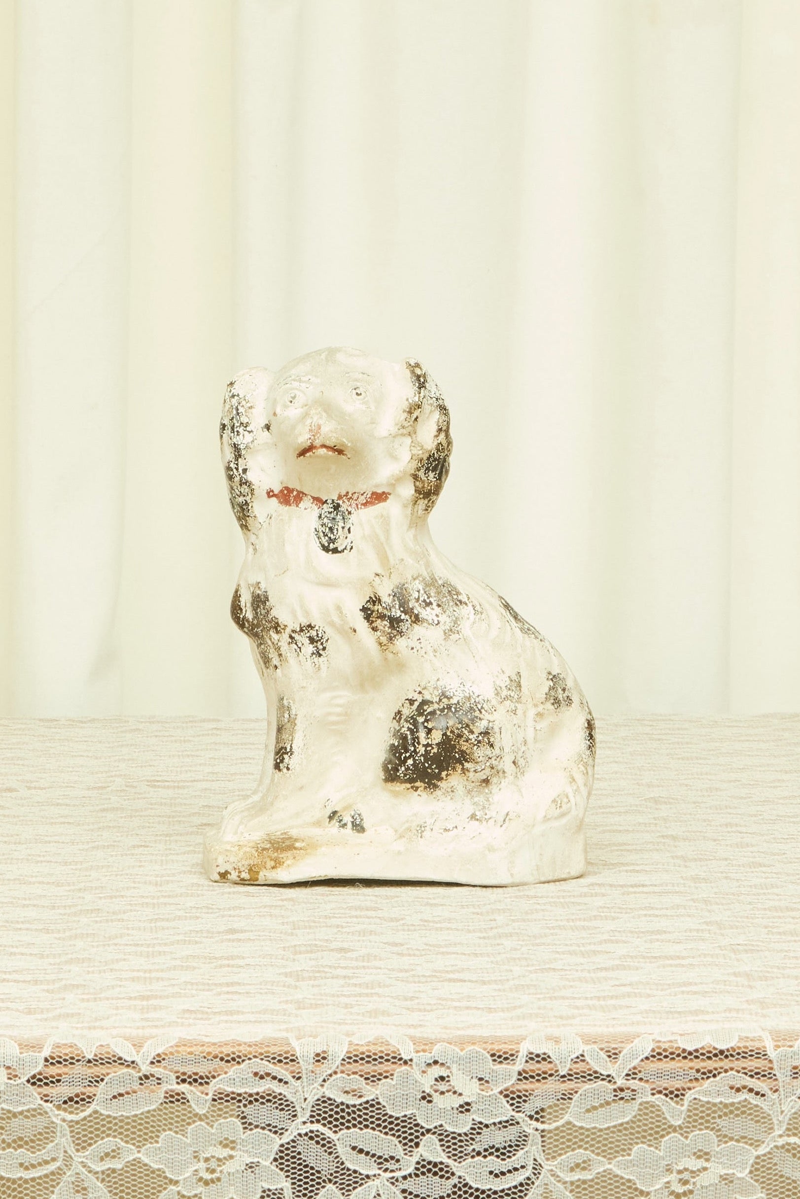 Antique Chalkware Dog