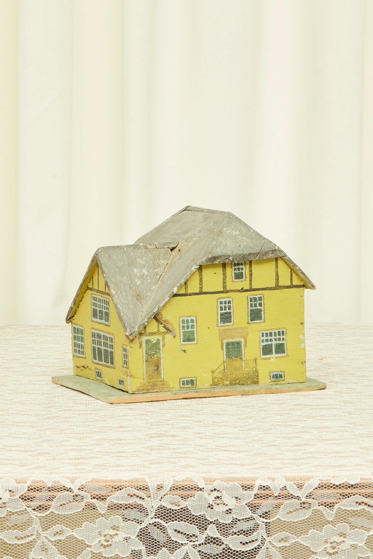 Antique Folk Art Painted House