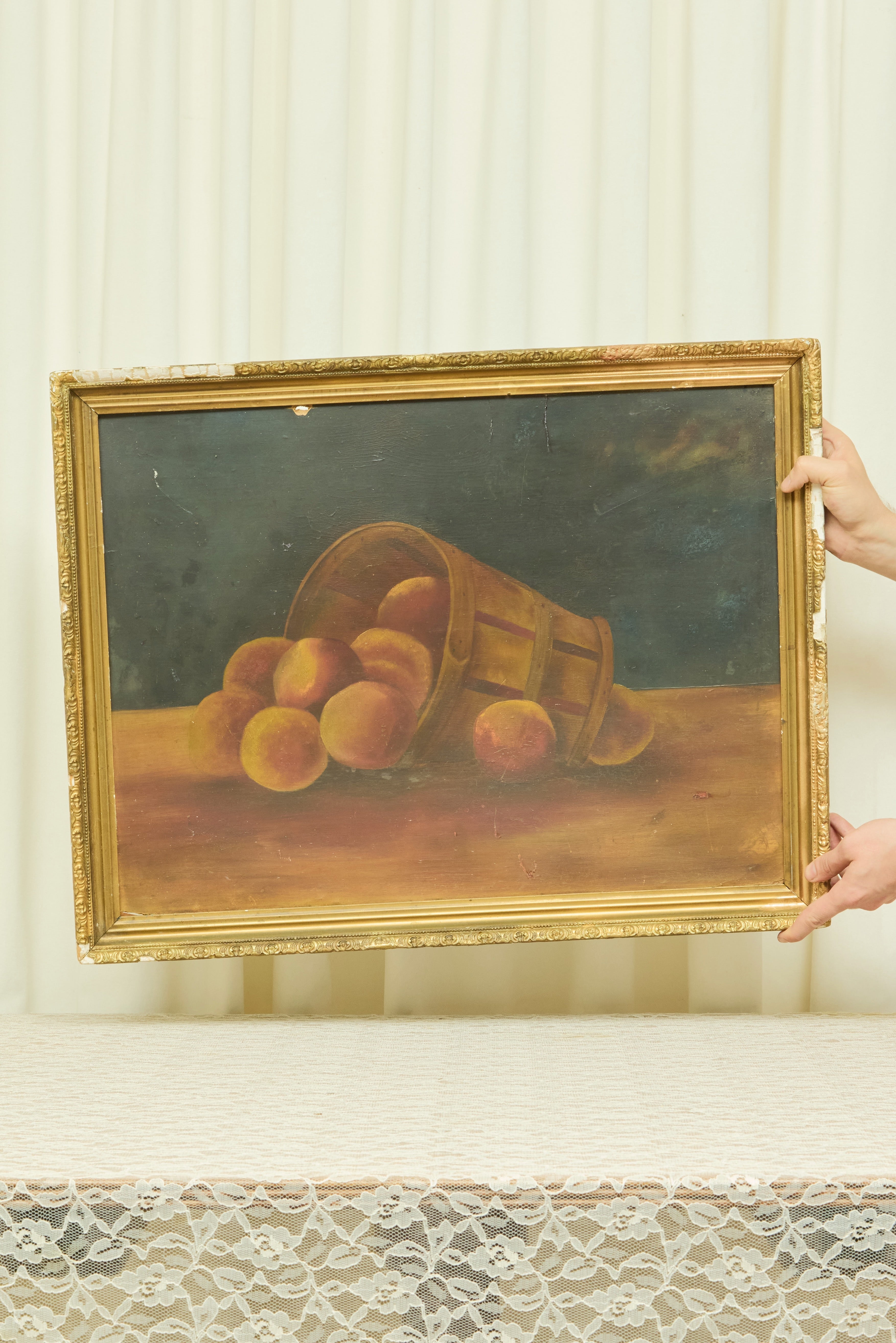 Antique Peaches Oil Painting