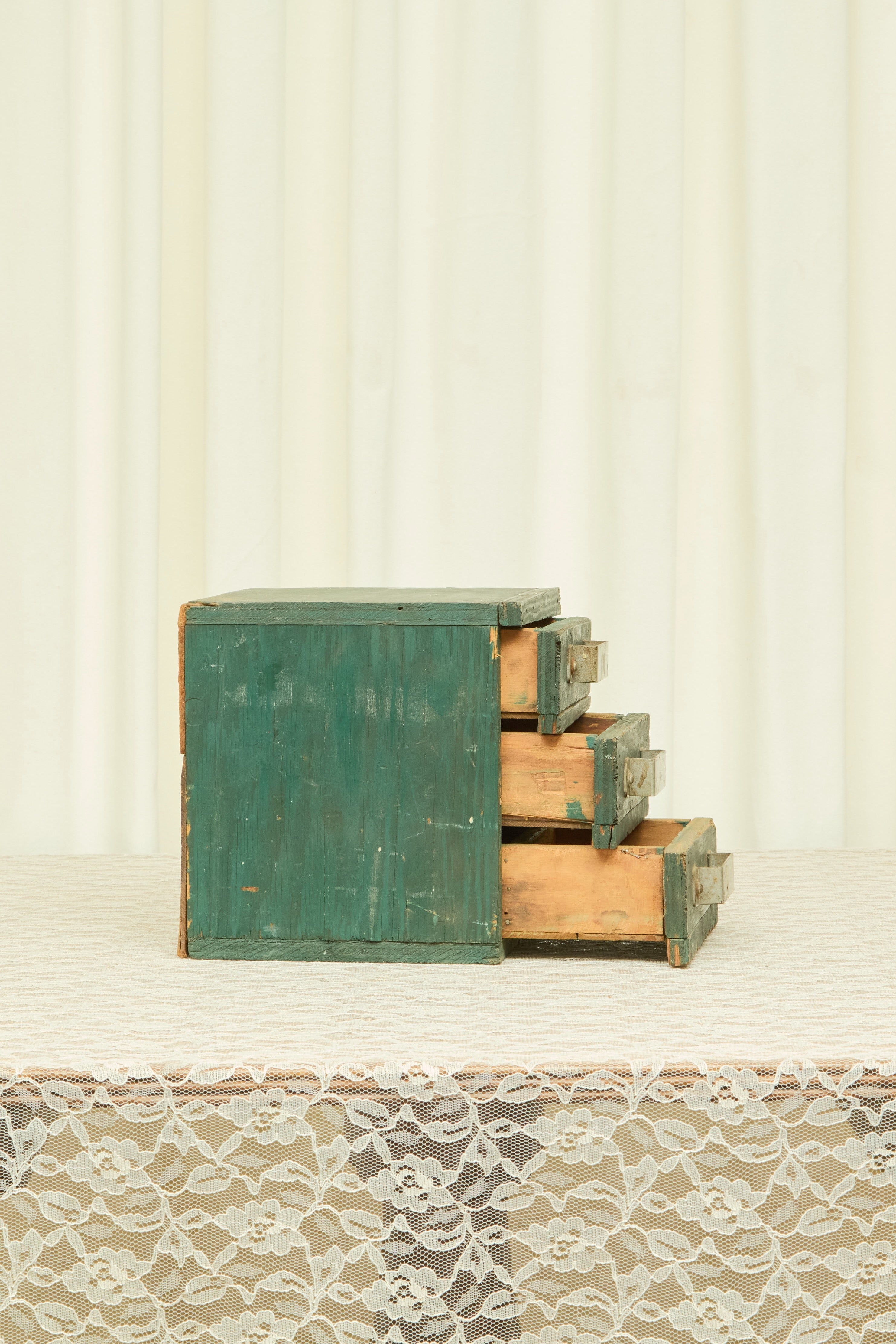 Antique Three Drawer Organizer