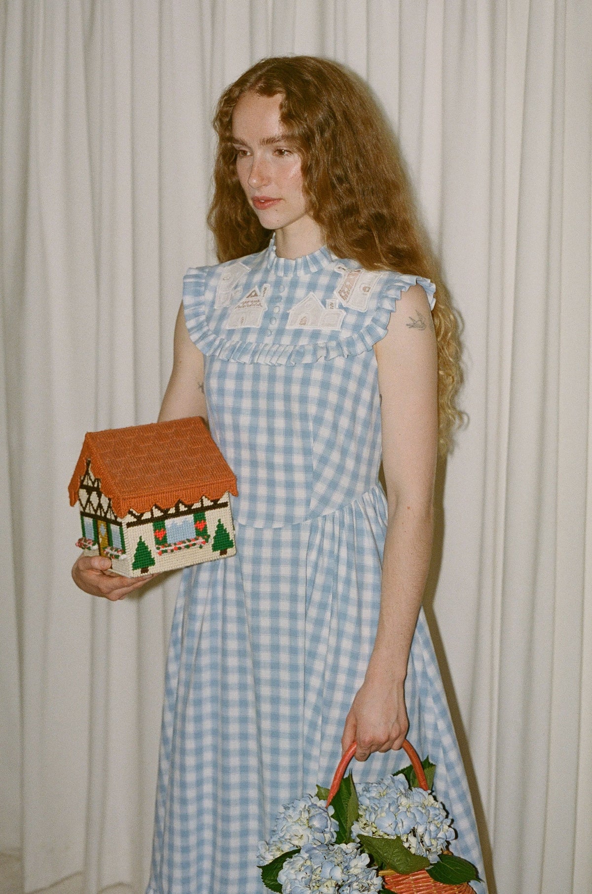 Colette Cottage Placket Midi Dress